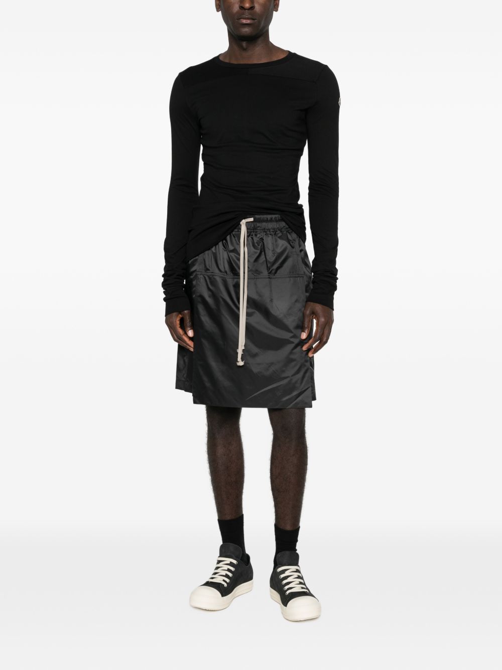 MONCLER MONCLER X RICK OWENS Sweaters Black Cotton - Women　MONCLER X RICK OWENS セーター ブラック コットン - レディース