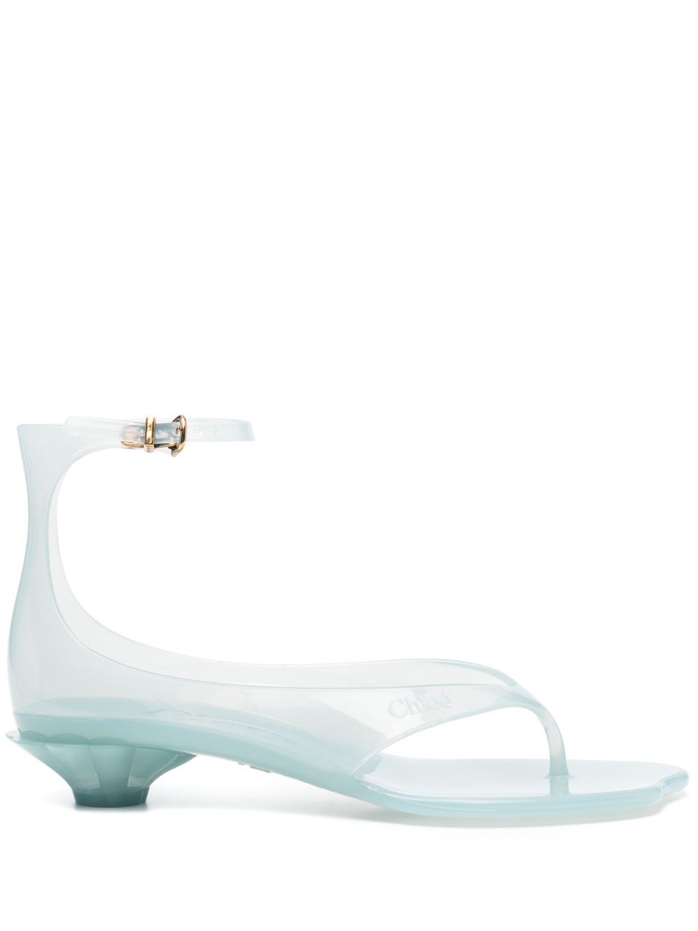 Chloè Sandals Clear Blue Thermoplastic Polyurethane – Women