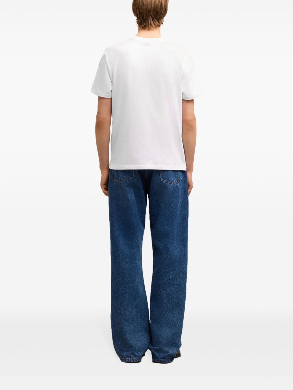 AMI Paris Ami Paris T-shirts and Polos White Cotton - Women　アミ パリ T シャツとポロシャツ ホワイト コットン - レディース