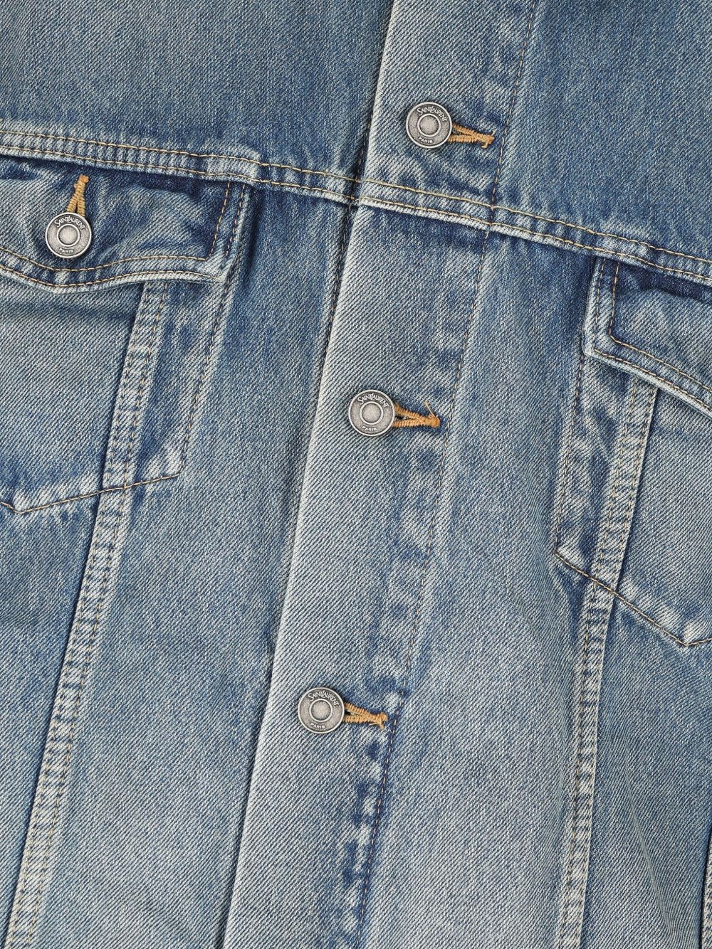 Saint Laurent Saint Laurent Coats Blue Cotton - Men　サンローラン コート ブルー コットン - メンズ