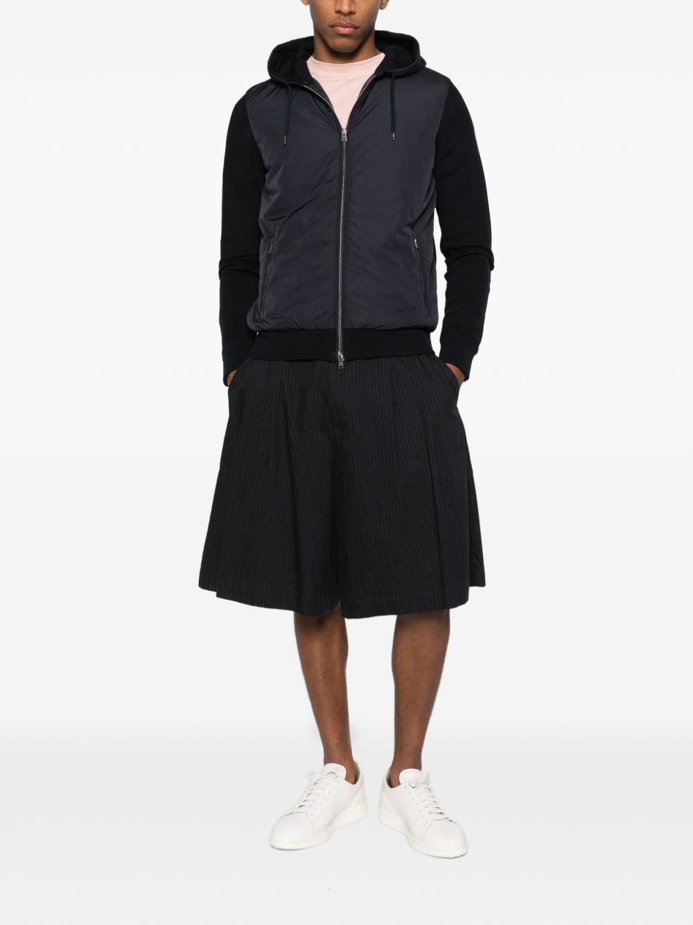HERNO Herno Coats Blue Cotton - Men　ヘルノ コート ブルー コットン - メンズ