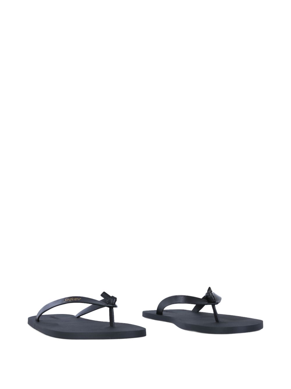 Saint Laurent Saint Laurent Sandals Black Leather 100 % - Men　サンローラン サンダル ブラック レザー 100% - メンズ