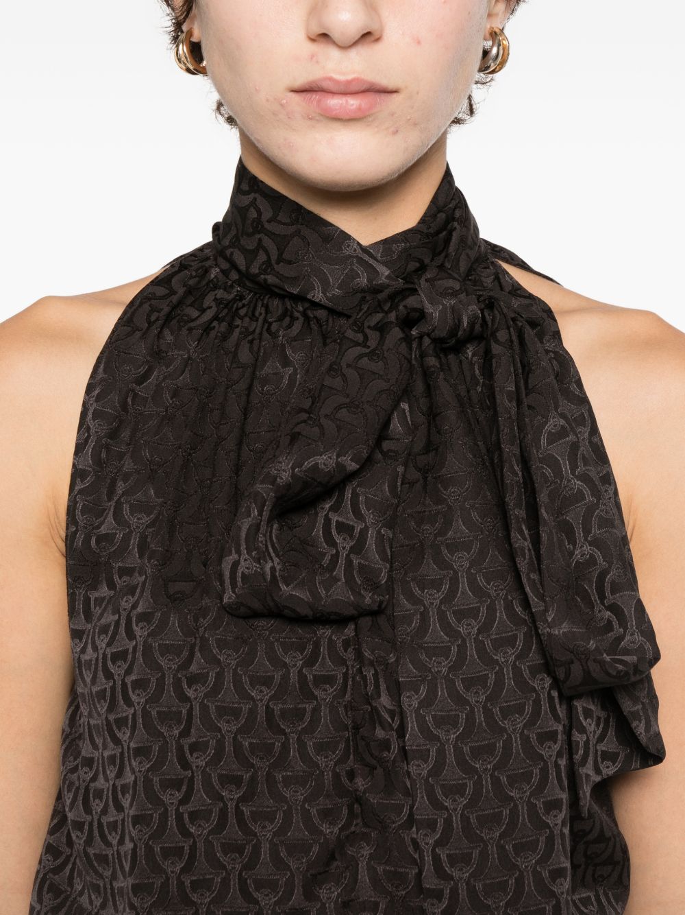 Gucci Top Brown Silk – Women