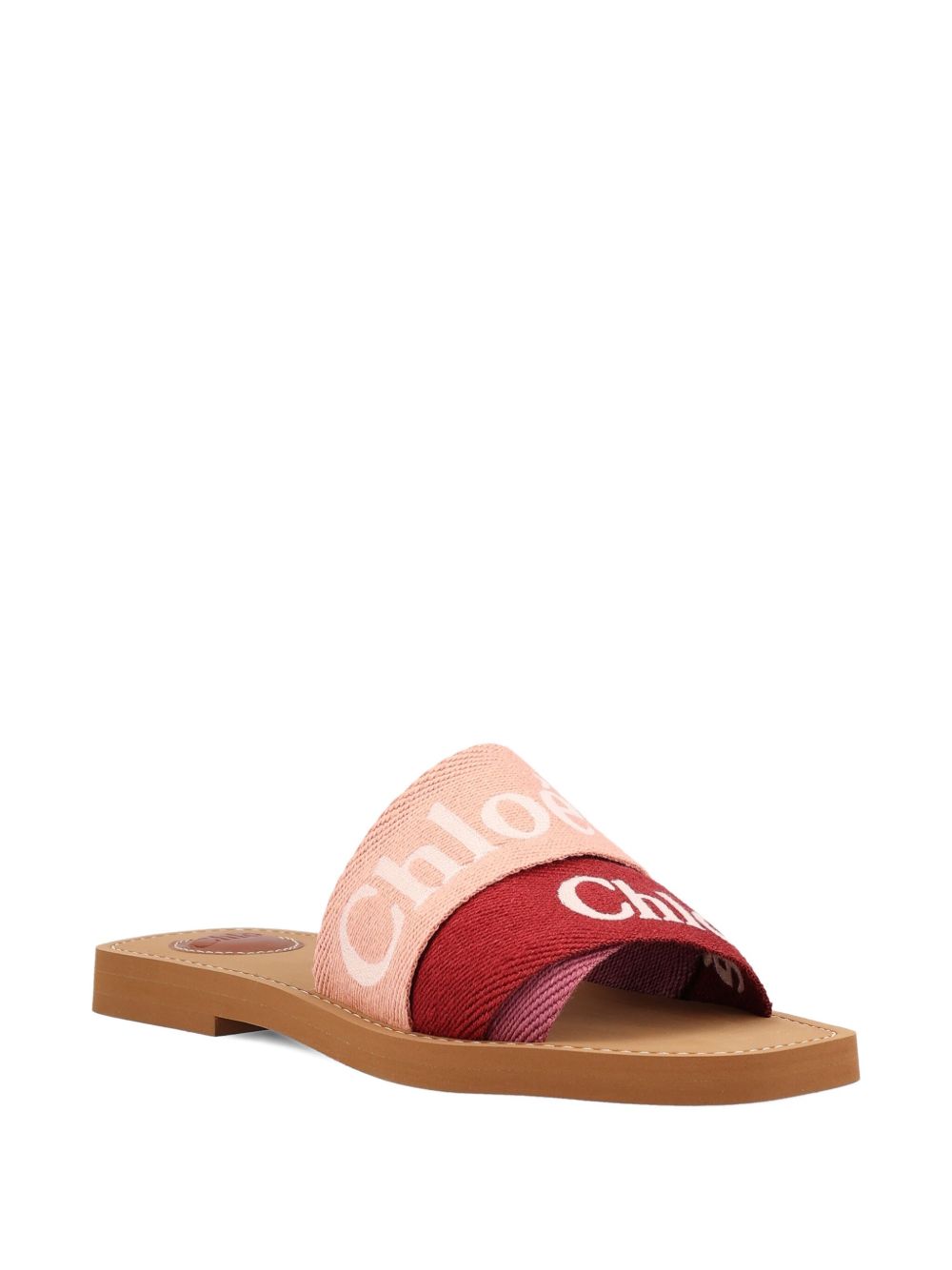 Chloè Sandals Pink Linen ; Polyester – Women