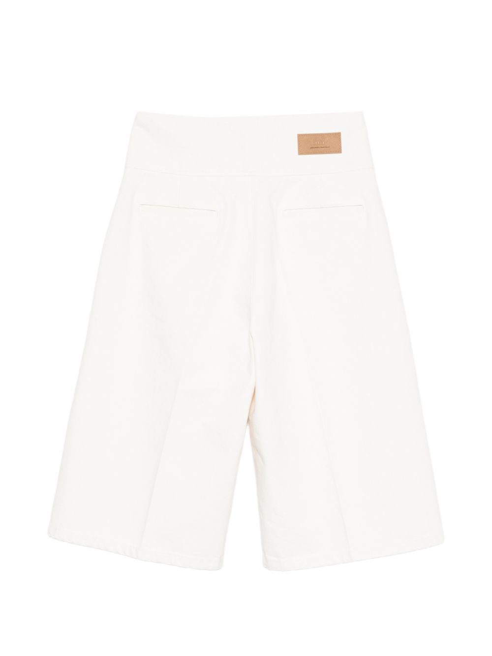 AMI Paris Ami Paris Shorts Beige Cotton - Women　アミ パリ ショーツ ベージュ コットン - レディース
