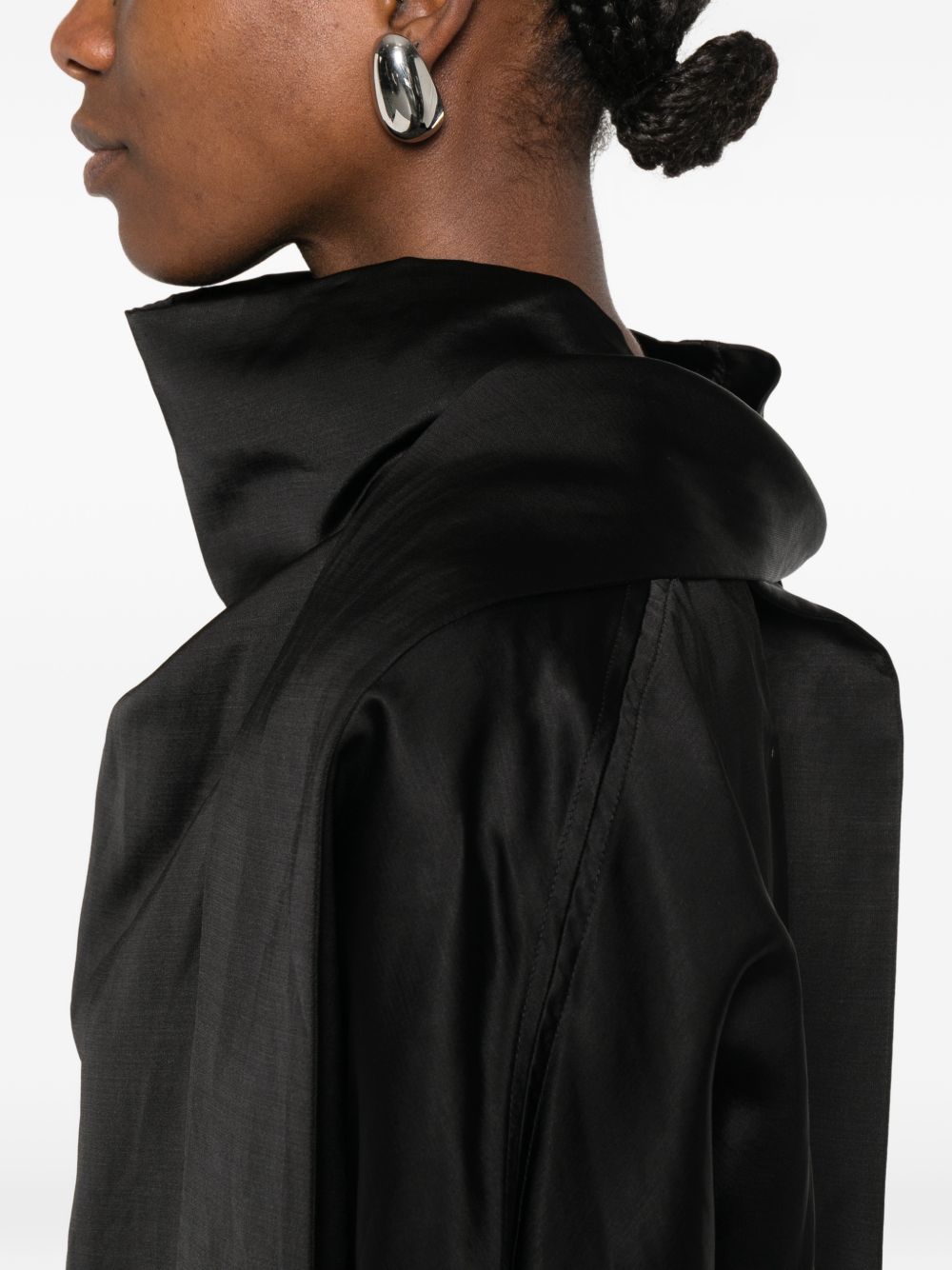 TOTEME MAIN Shirts Black Viscose Linen/flax – Women