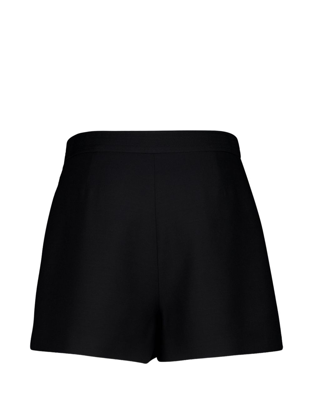 Valentino Shorts Black Silk Virgin Wool – Women
