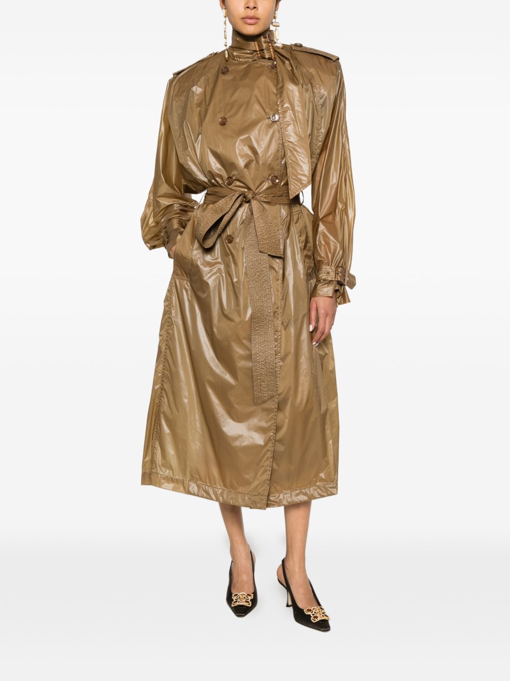 Saint Laurent Saint Laurent Coats Marrone Chiaro - Women　サンローラン コート ライトブラウン - レディース