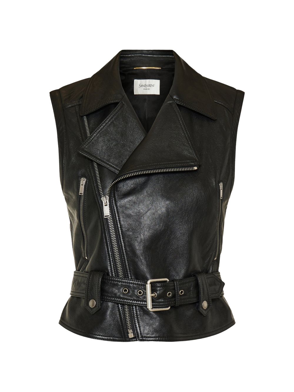 Saint Laurent Jackets Nero Calf Leather – Women
