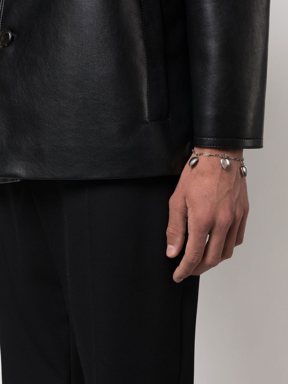 Saint Laurent Saint Laurent Bijoux Silver Brass - Men　サンローラン ジュエリー シルバー ブラス - メンズ