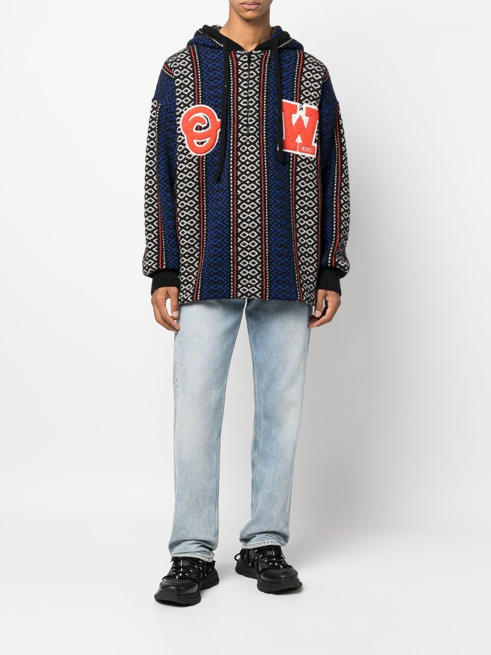 Off-White Off White Sweaters Brown Wool - Men