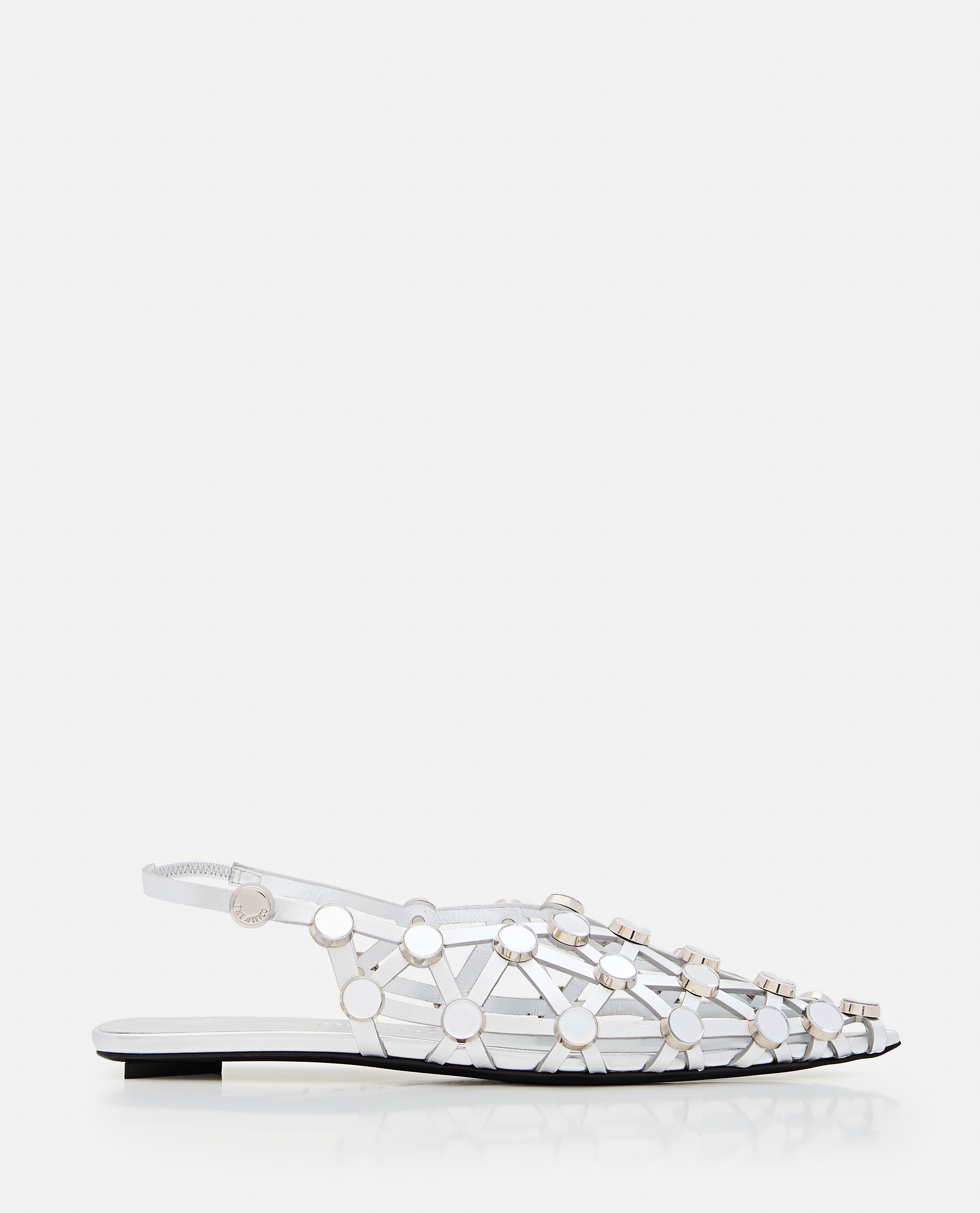The Attico Flat shoes Silver Leather – Women