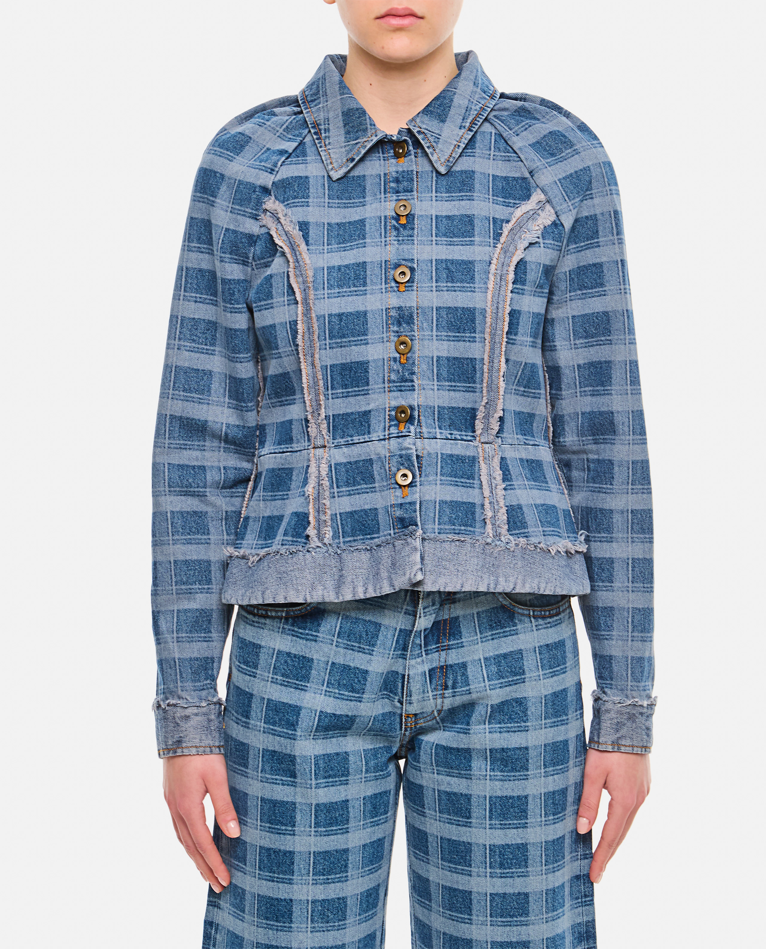Molly Goddard Jackets Clear Blue - Women