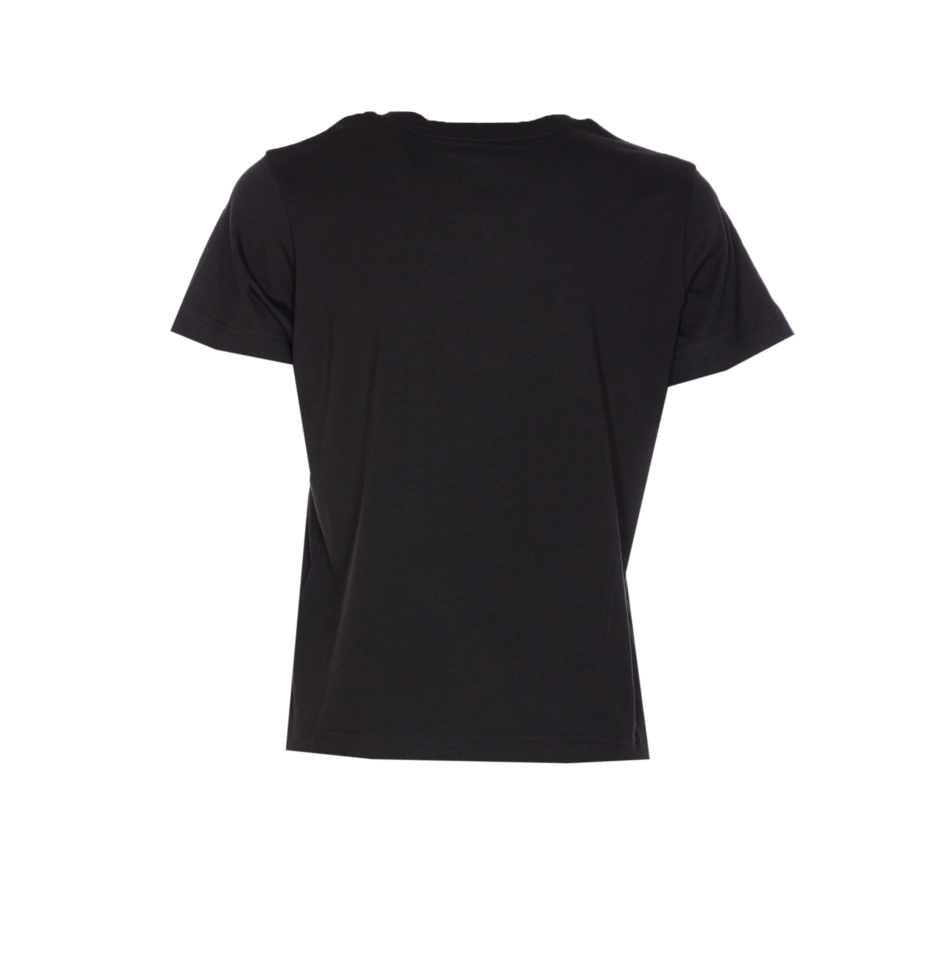 MONCLER Moncler T-Shirts And Polos Black Cotton - Women　モンクレール T シャツとポロ ブラック コットン - レディース