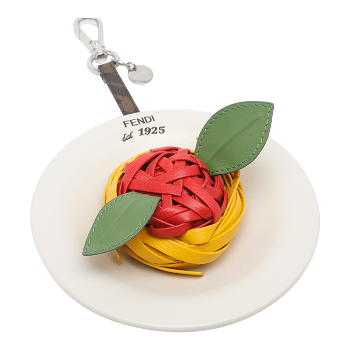 FENDI Fendi Keychains White Calf Leather - Men　フェンディ キーホルダー ホワイト カーフレザー - メンズ