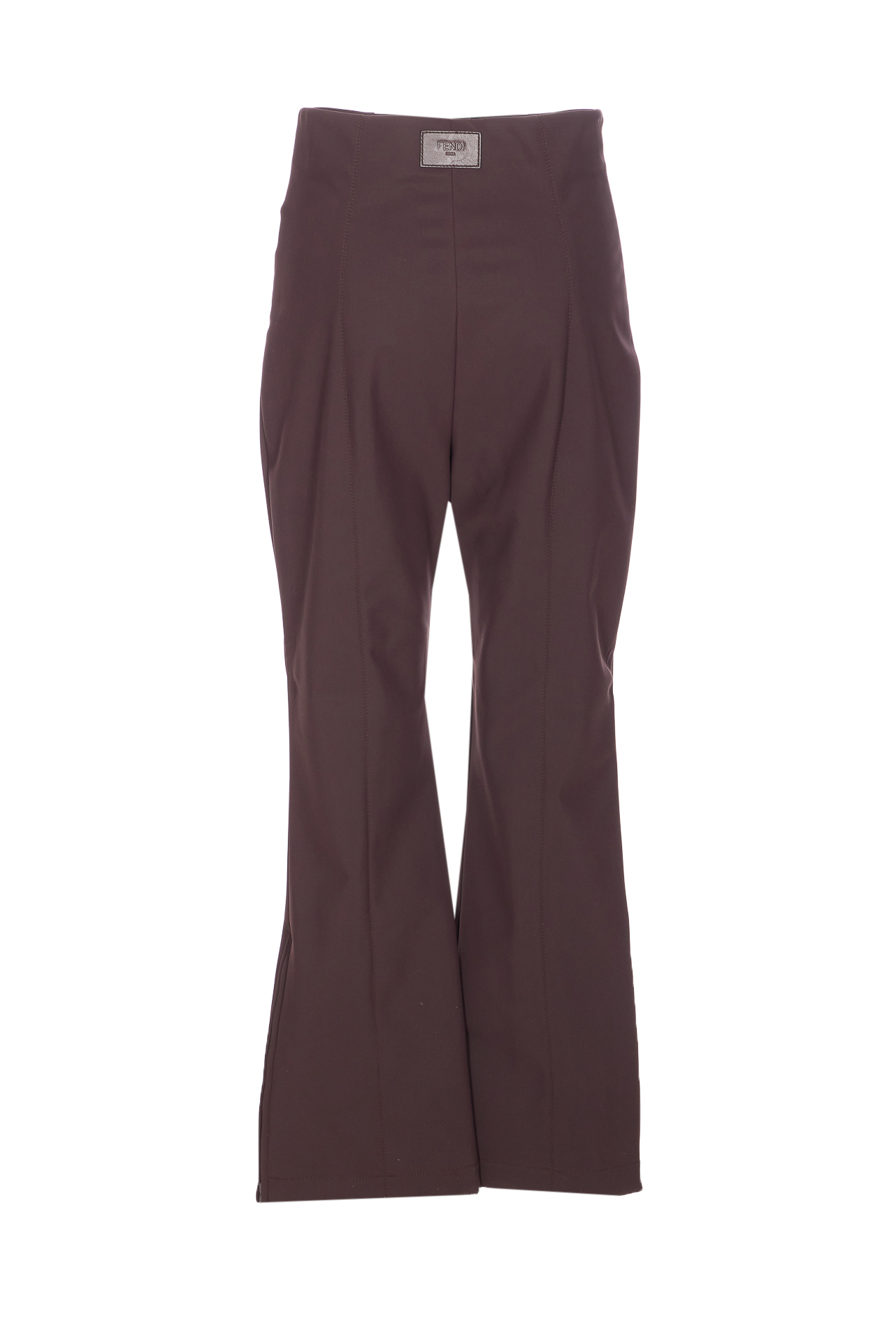 Fendi Trousers Brown Polyamide - Women