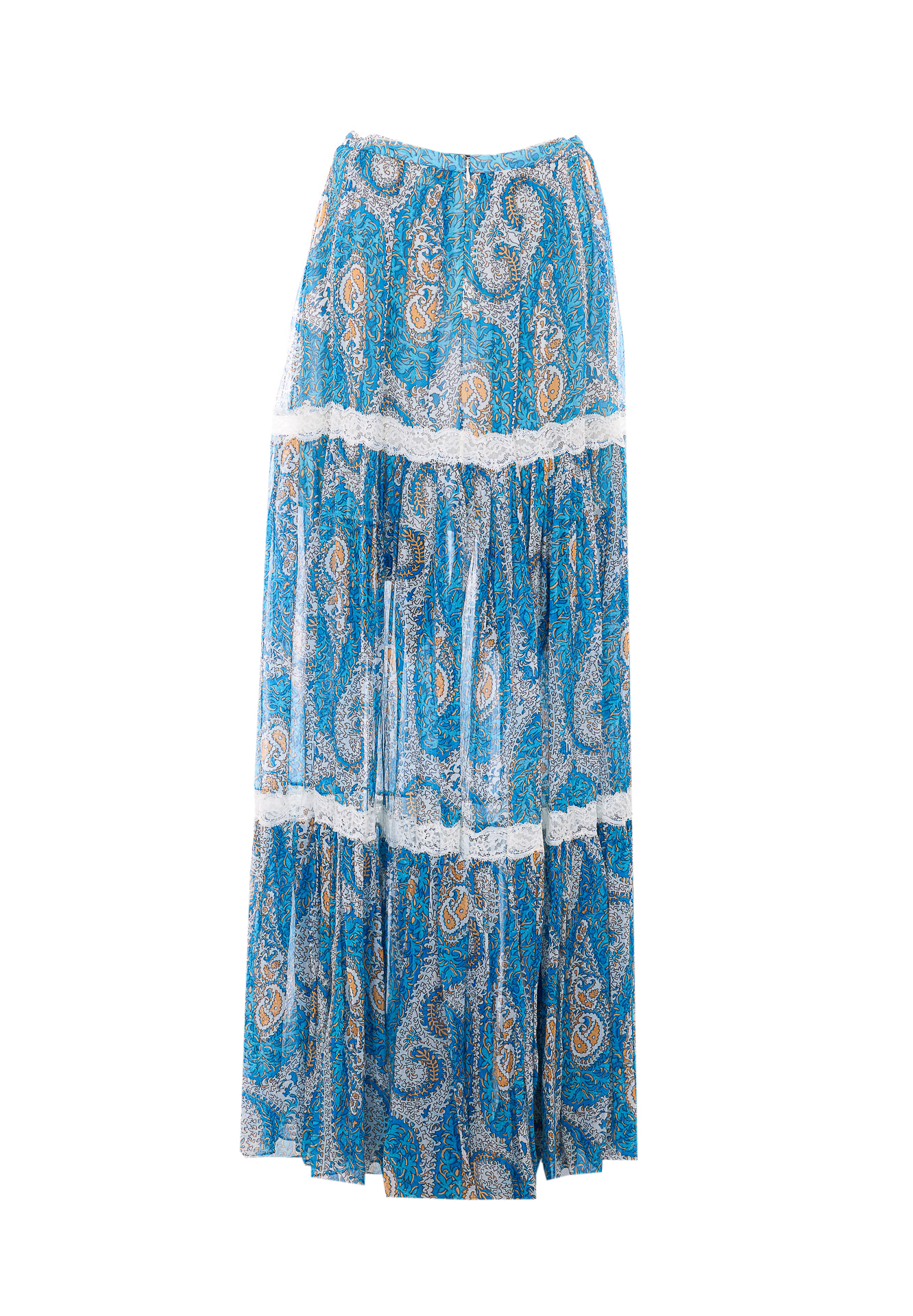 Etro Skirts Blue Silk – Women
