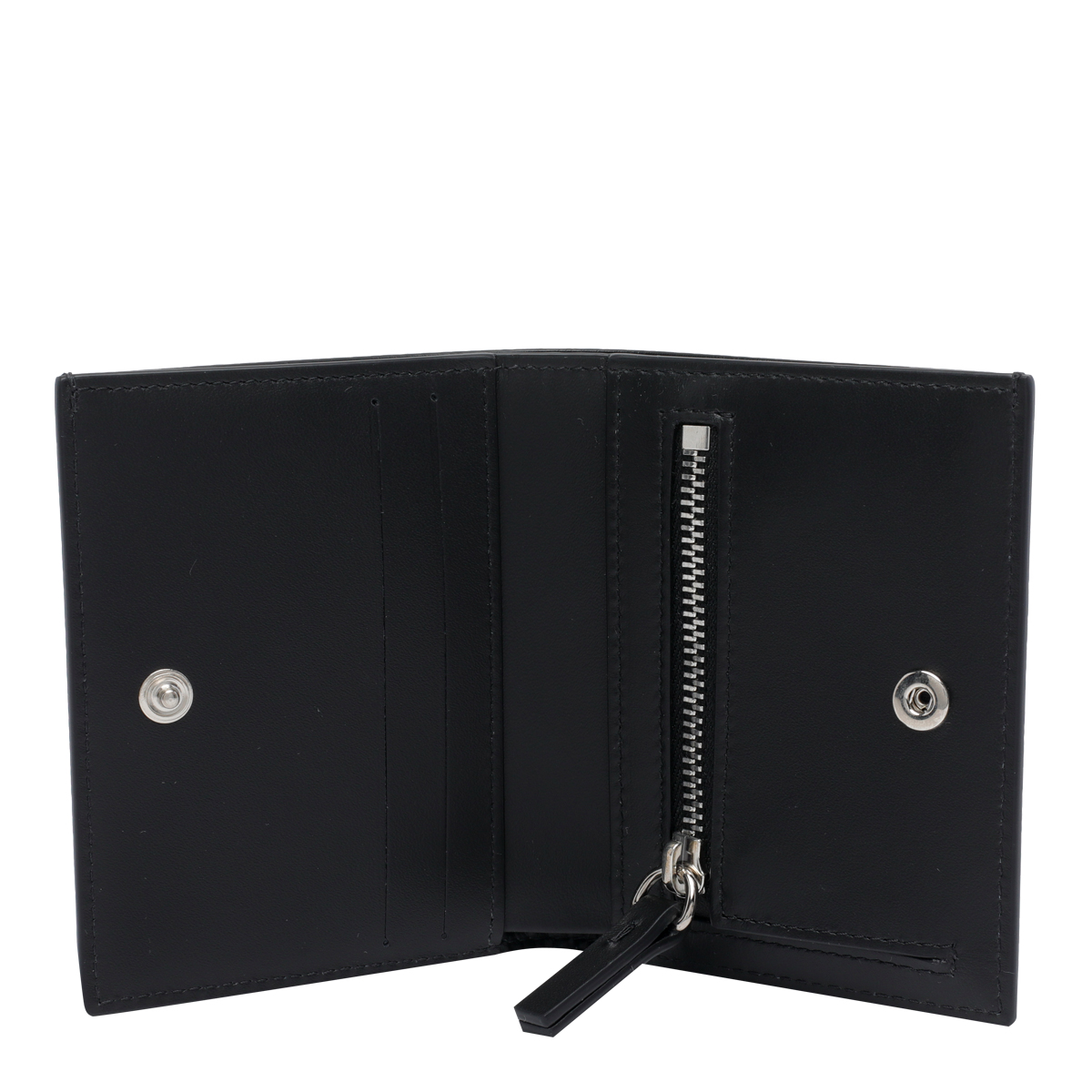 Maison Margiela MM6 Maison Margiela Wallets Black Calf Leather - Women　MM6 メゾン マルジェラ ウォレット ブラック カーフレザー - レディース