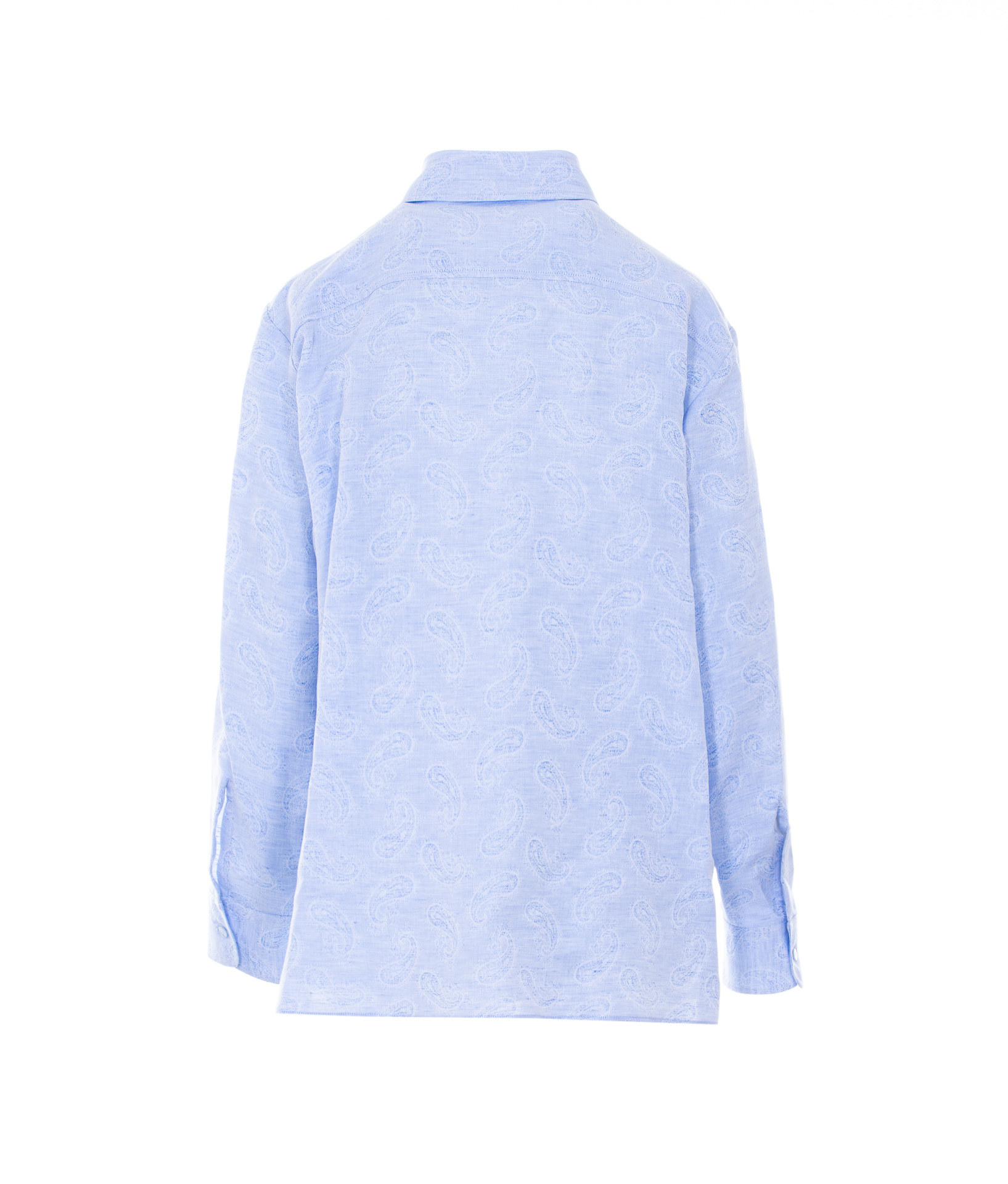 Etro Shirts Blue Linen – Women