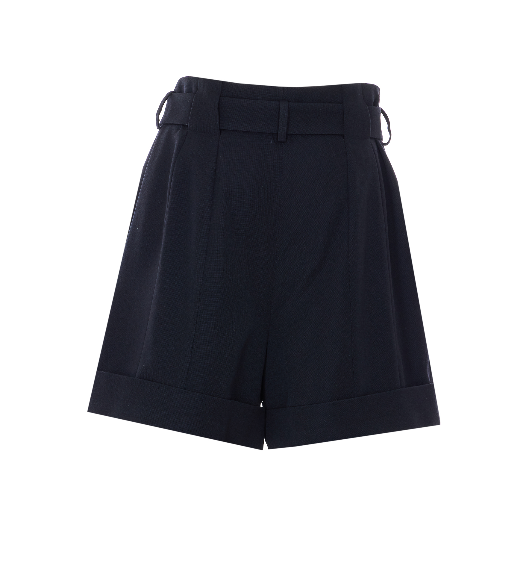 Balmain Shorts Black Virgin Wool – Women