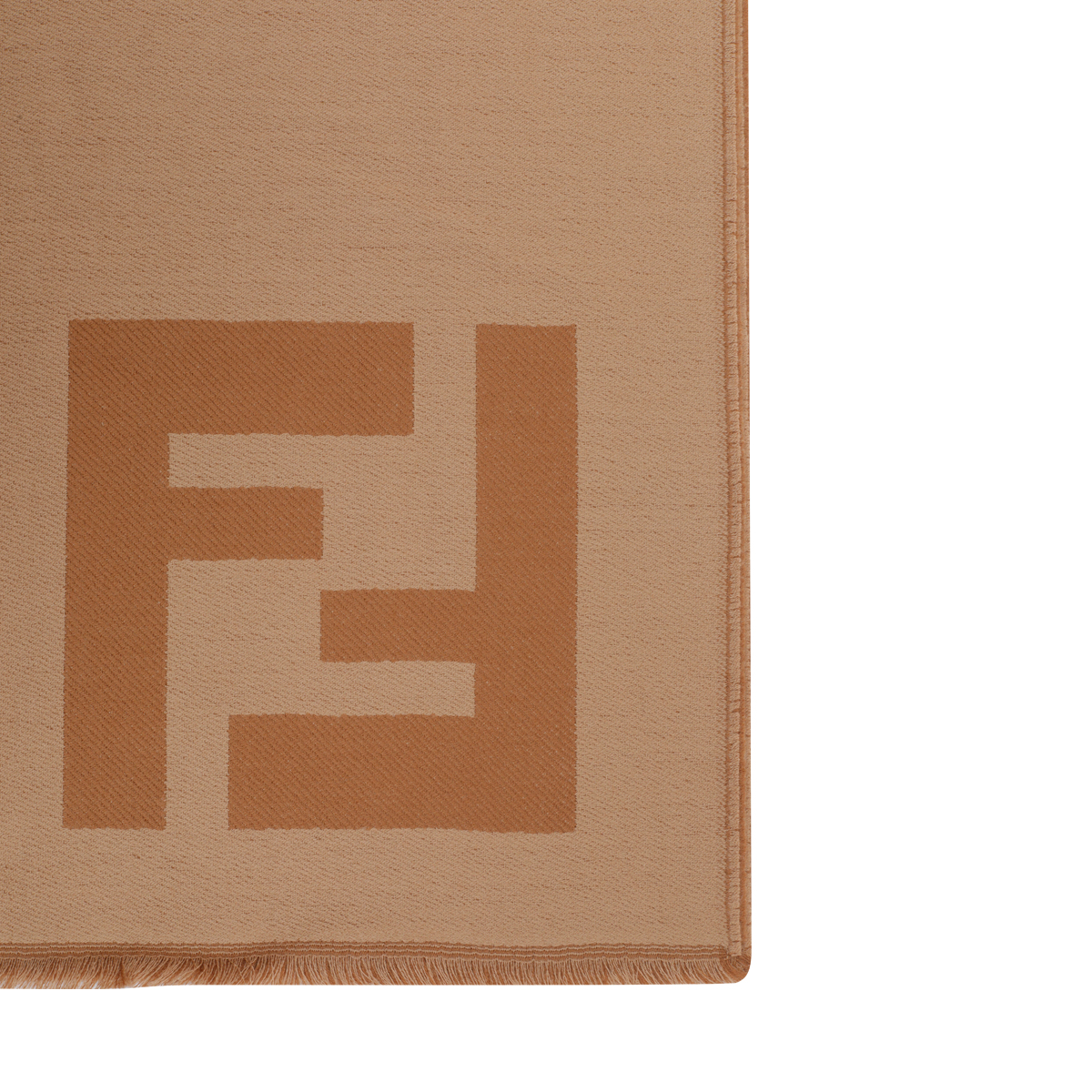 FENDI Fendi Scarfs Brown Fleece Wool - Men　フェンディ スカーフ ブラウン フリース ウール - メンズ