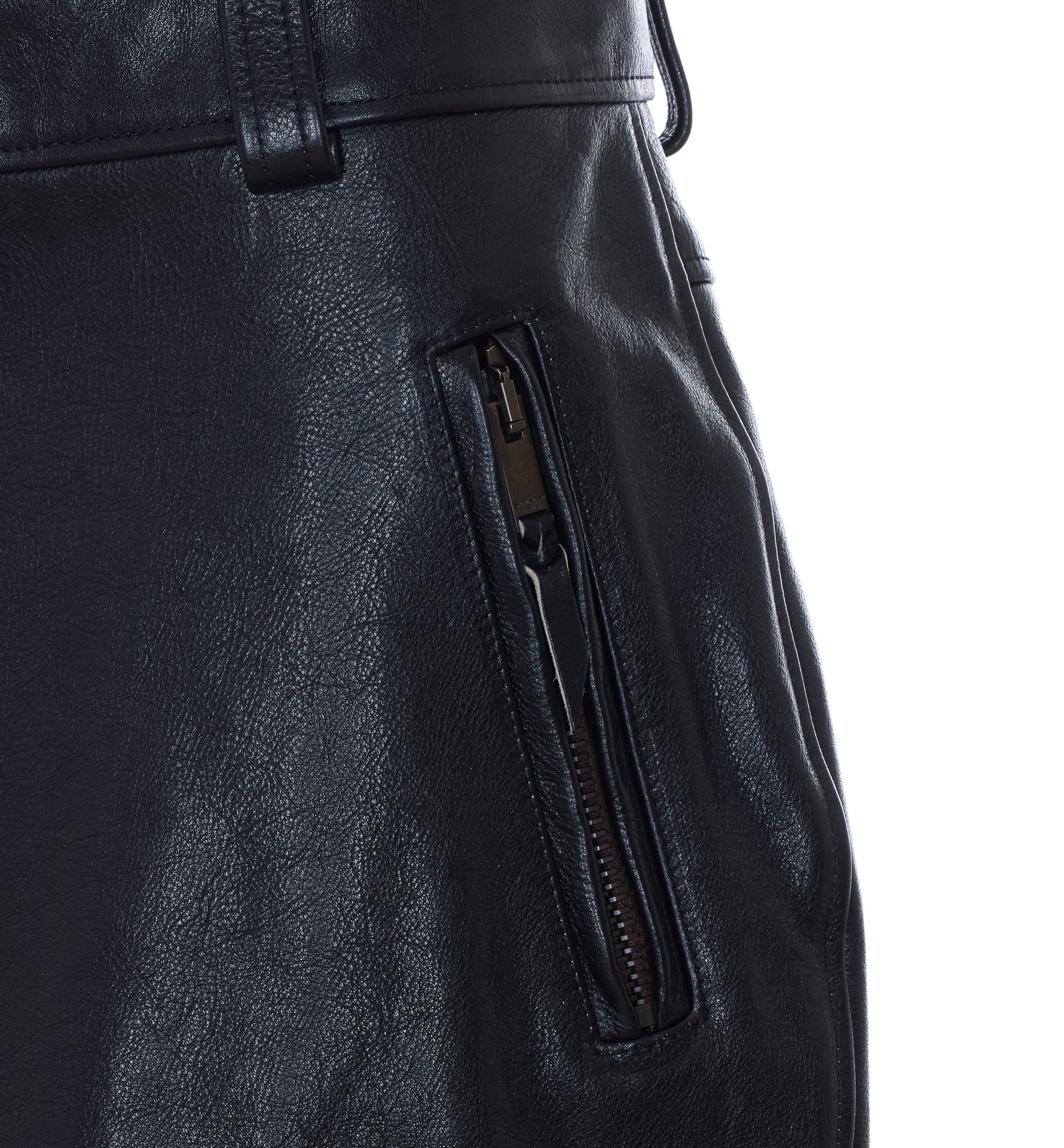 Saint Laurent Jackets Black Calf Leather – Women