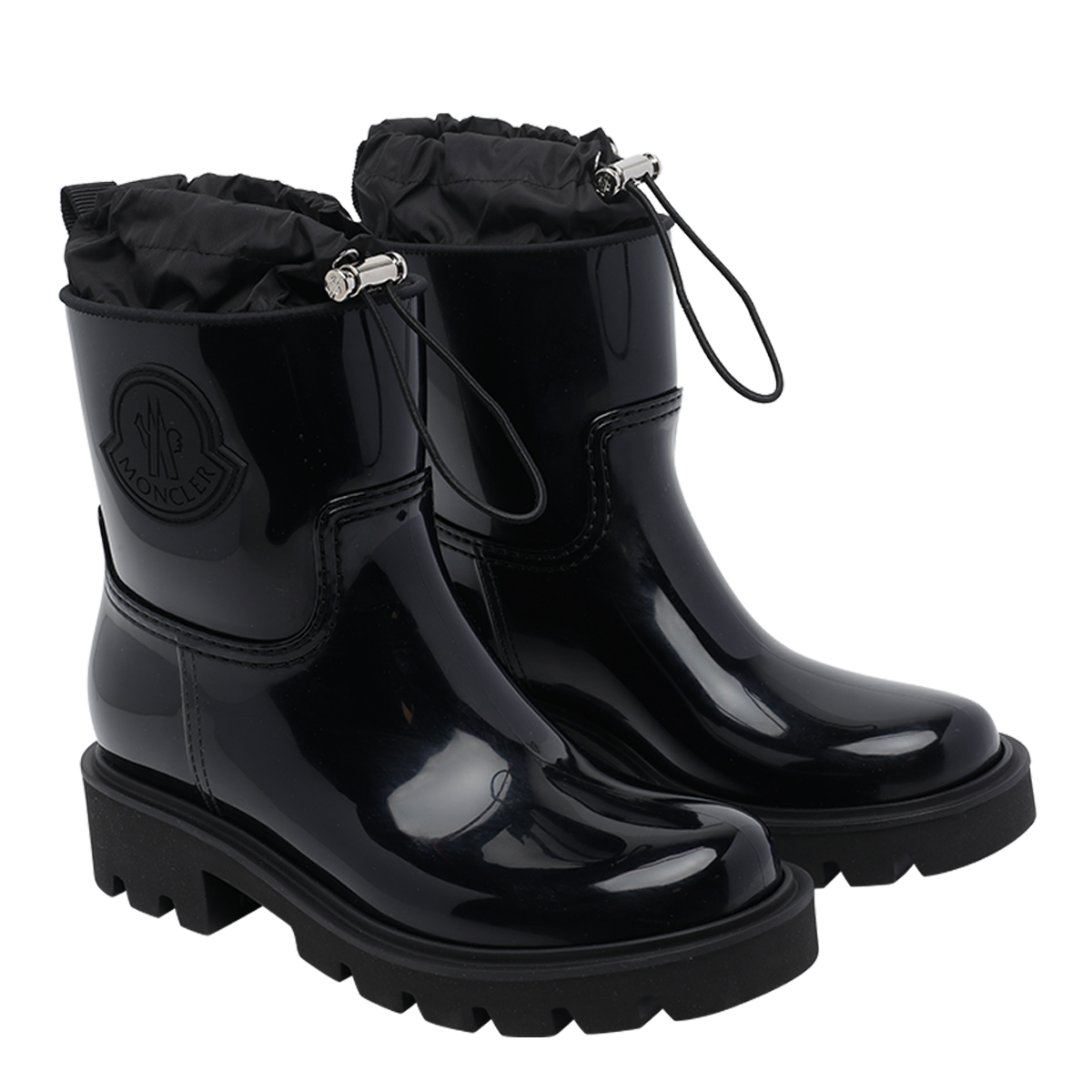MONCLER Moncler Boots Black Rubber /rubber Sole - Women　モンクレール ブーツ ブラック ラバー/ラバーソール - レディース