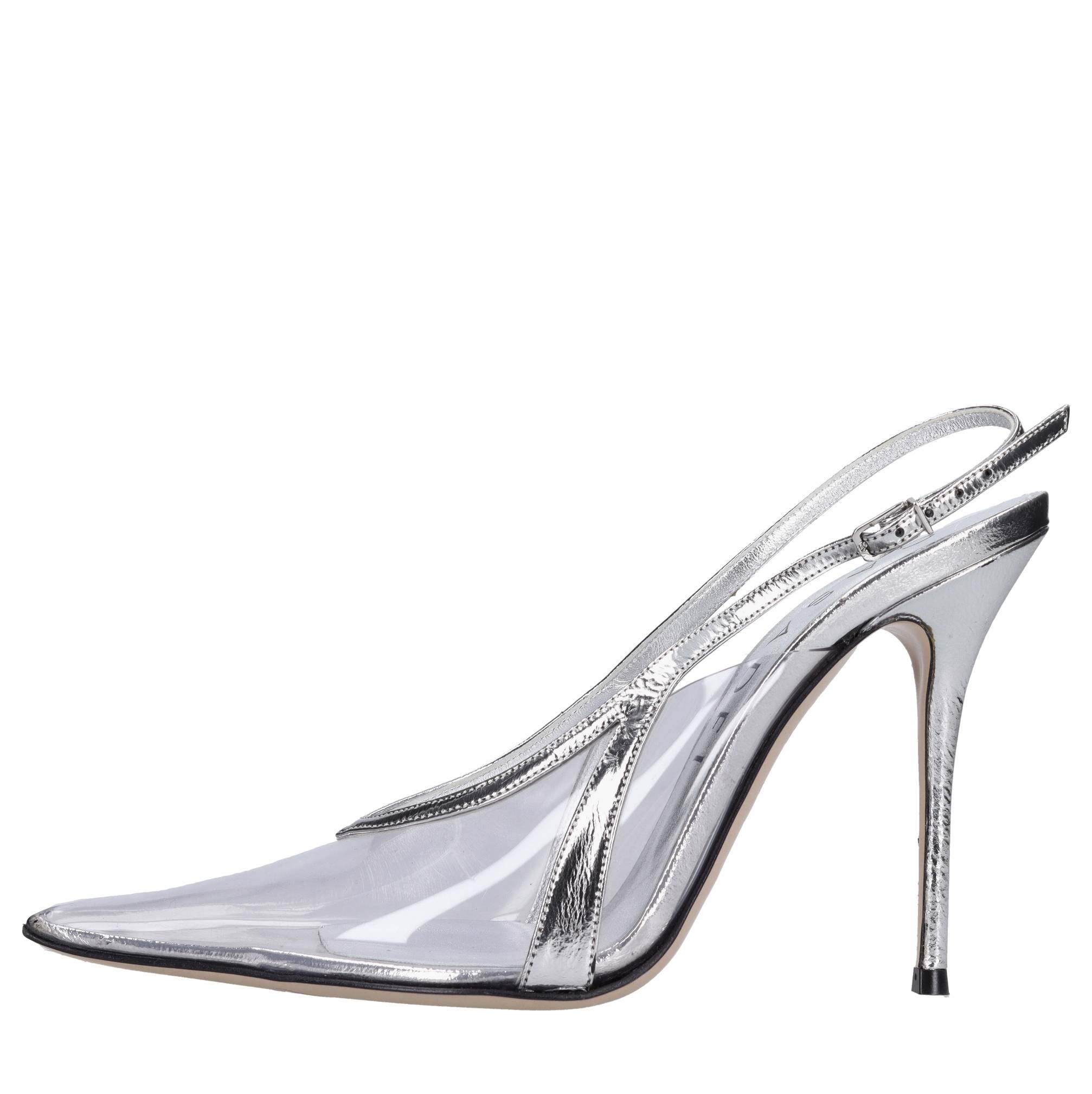 Casadei Chaussures avec talon en argent