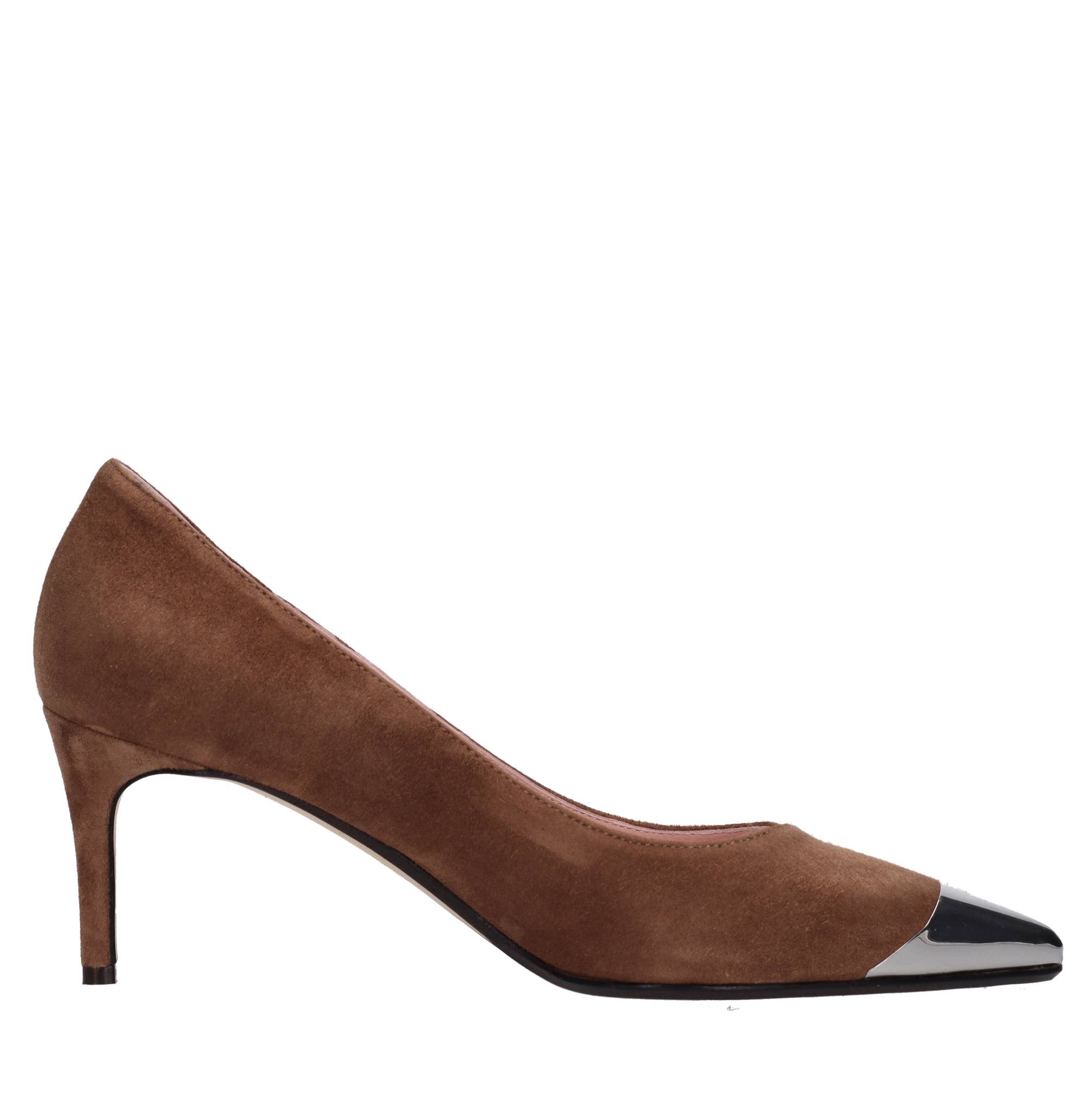 Anna F. Schuhe mit braunem Absatz