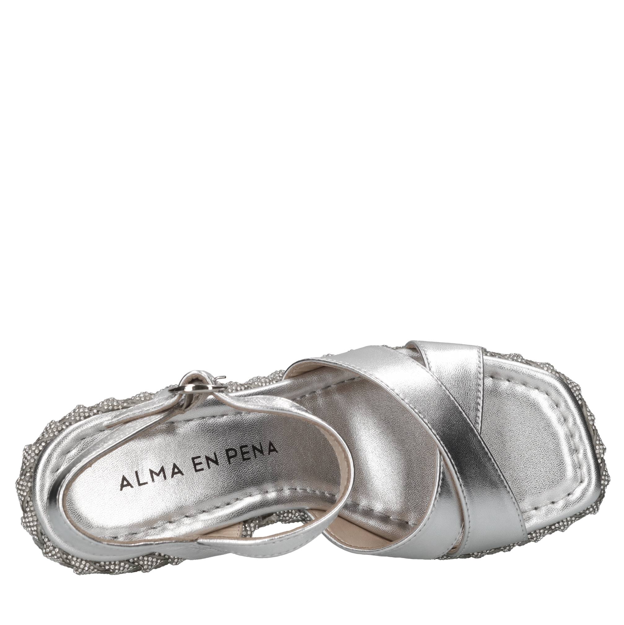 Alma En Pena Chaussures avec talon en argent