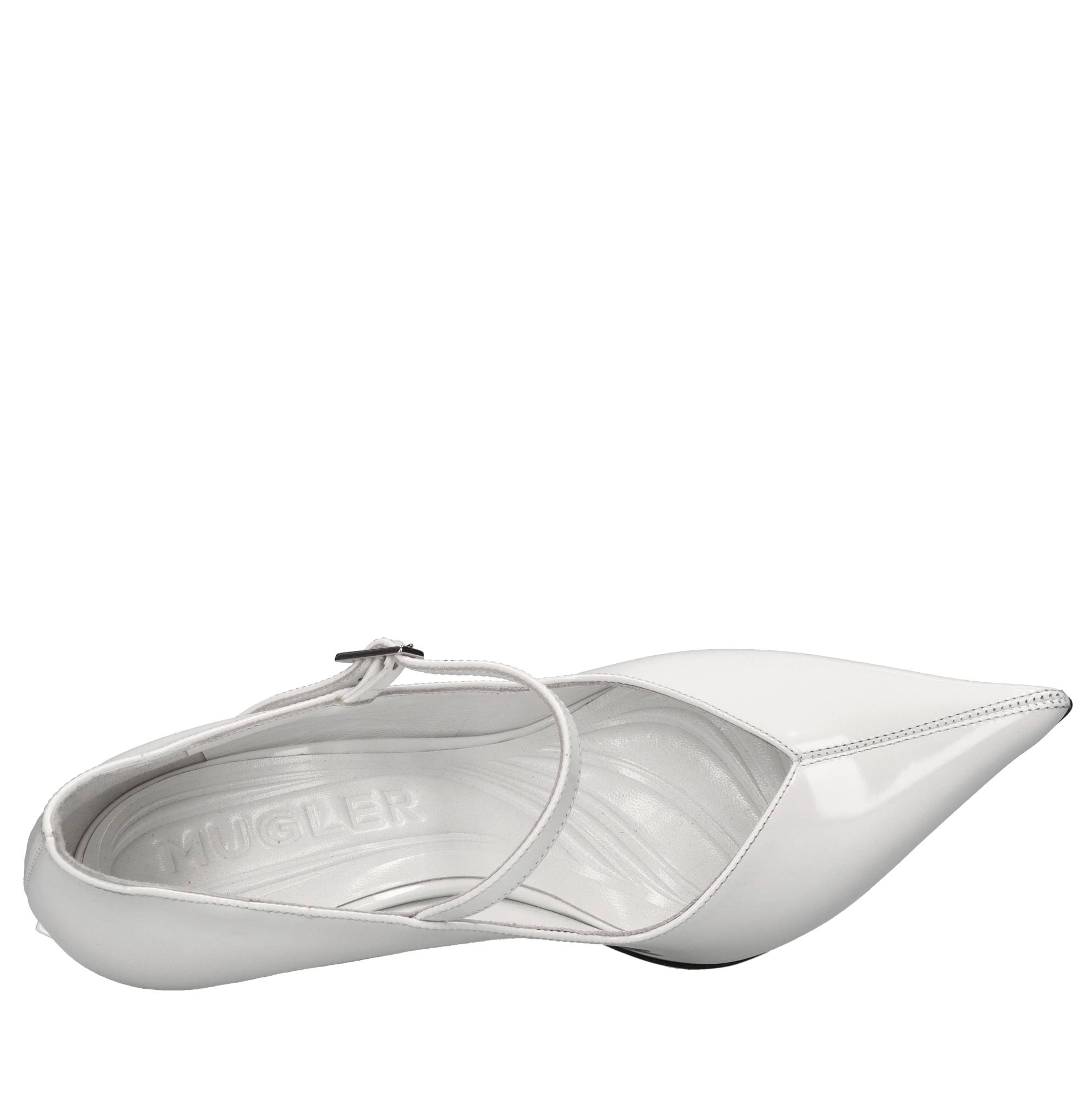 Mugler Zapatos con tacón blanco