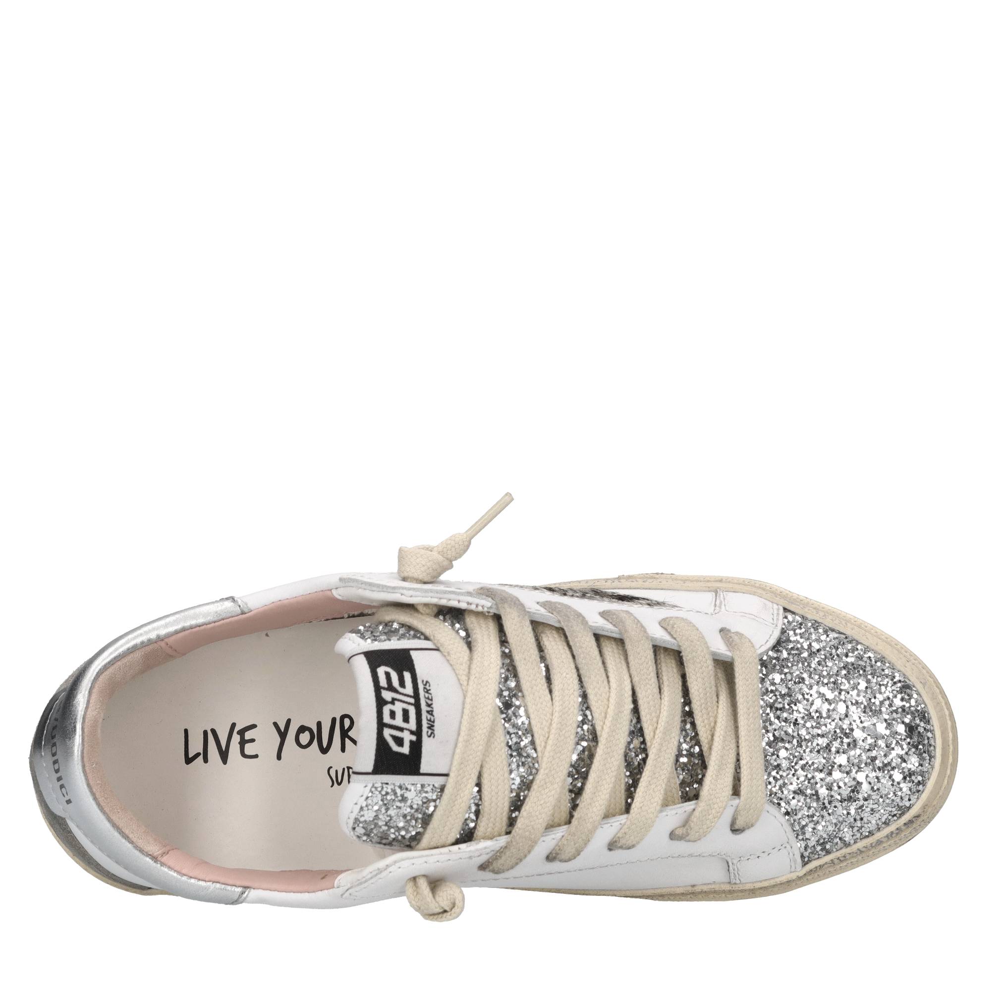 4B12 Sneakers Argento