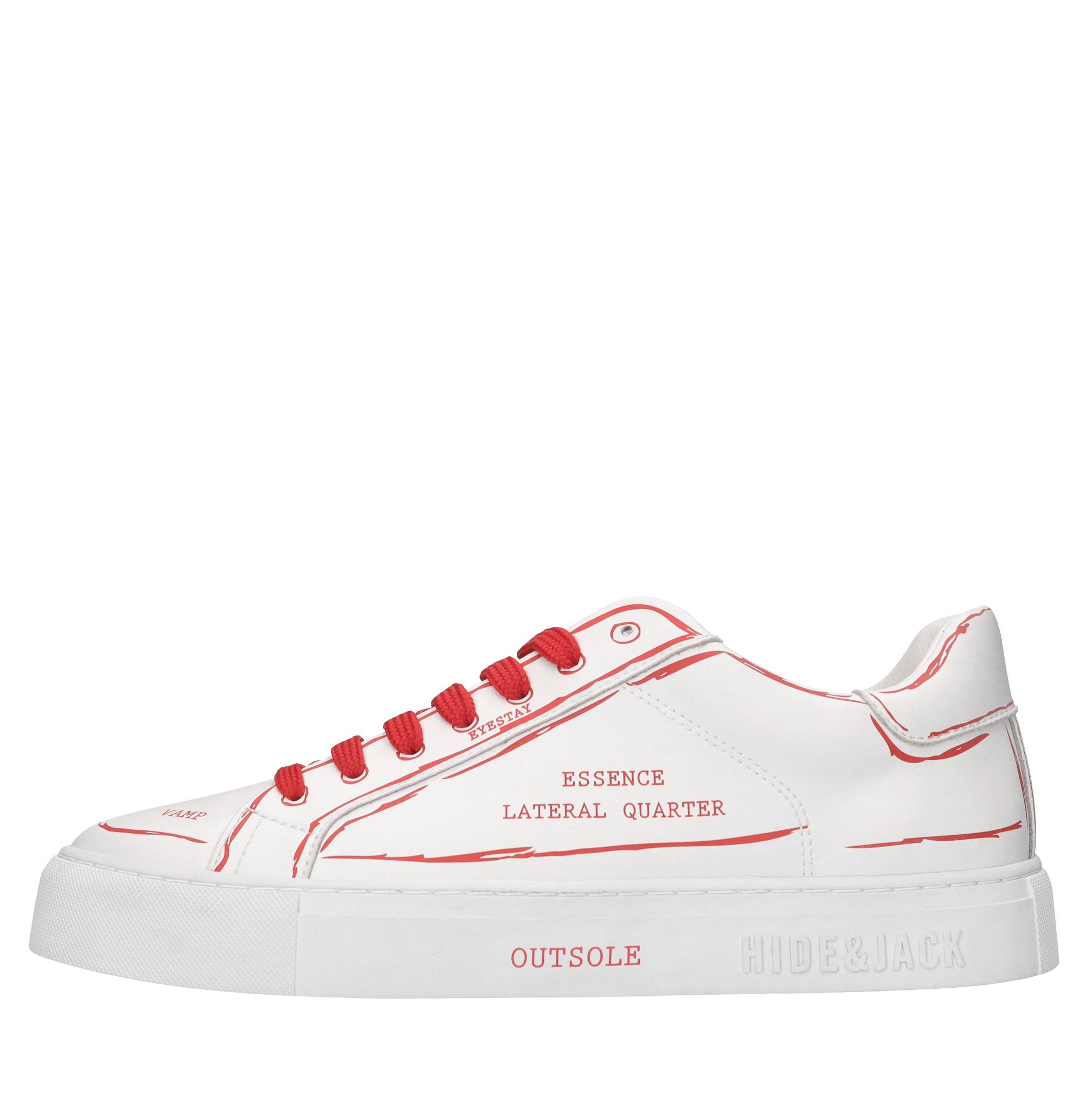 Hide&jack Weiße Sneaker