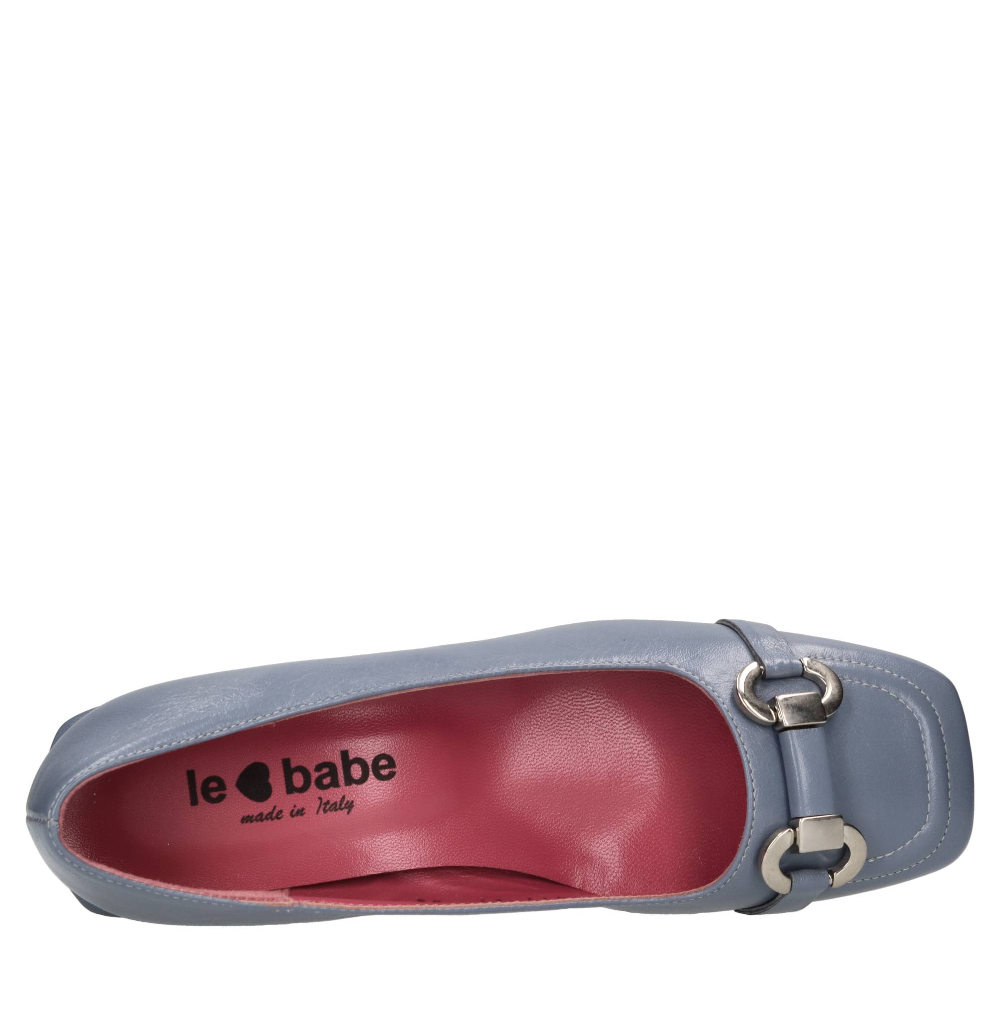 Le Babe Chaussures avec talon bleu