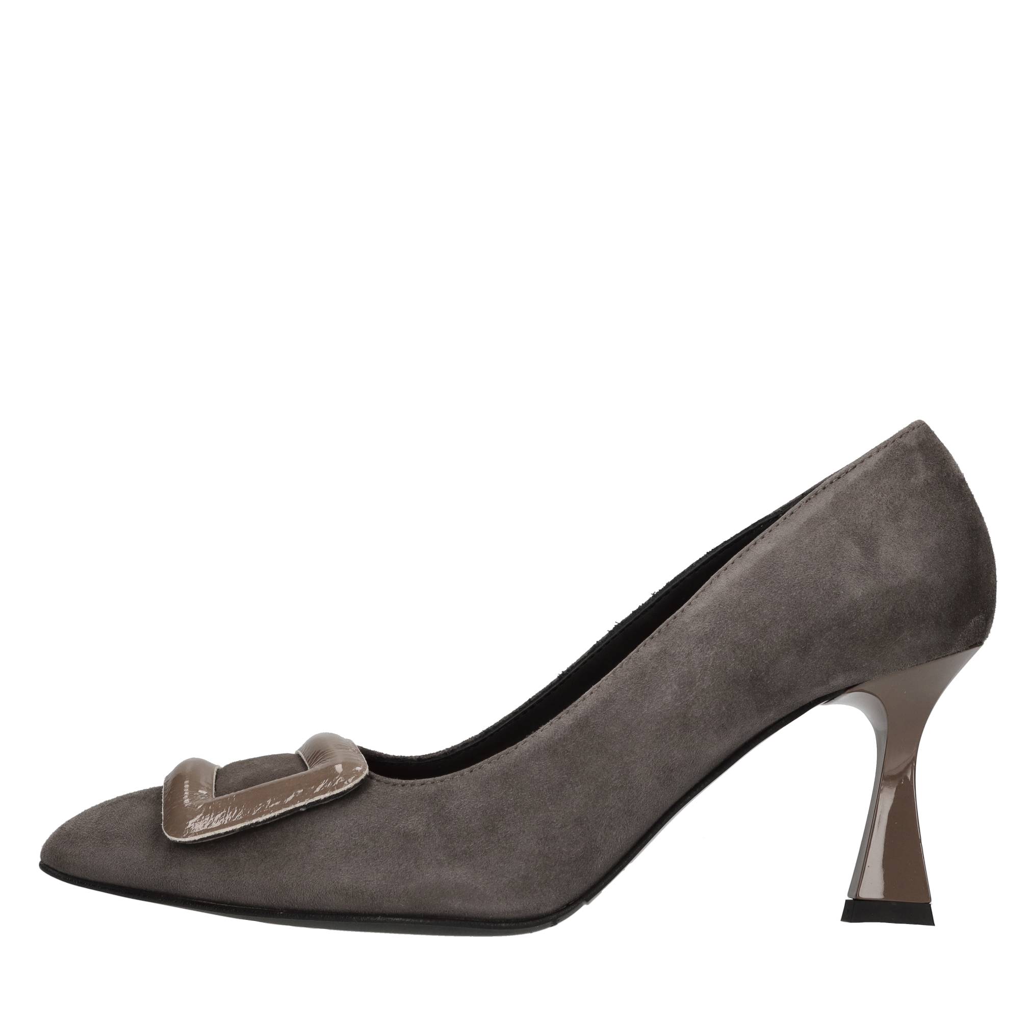 Bruglia Schuhe mit grauem Absatz