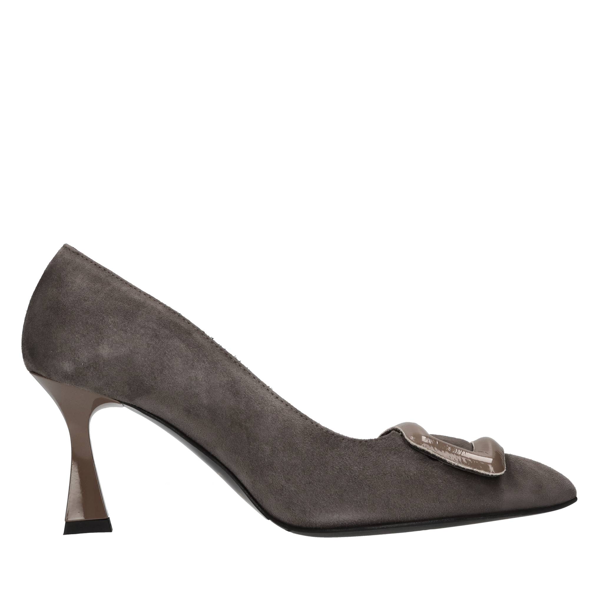 Bruglia Schuhe mit grauem Absatz