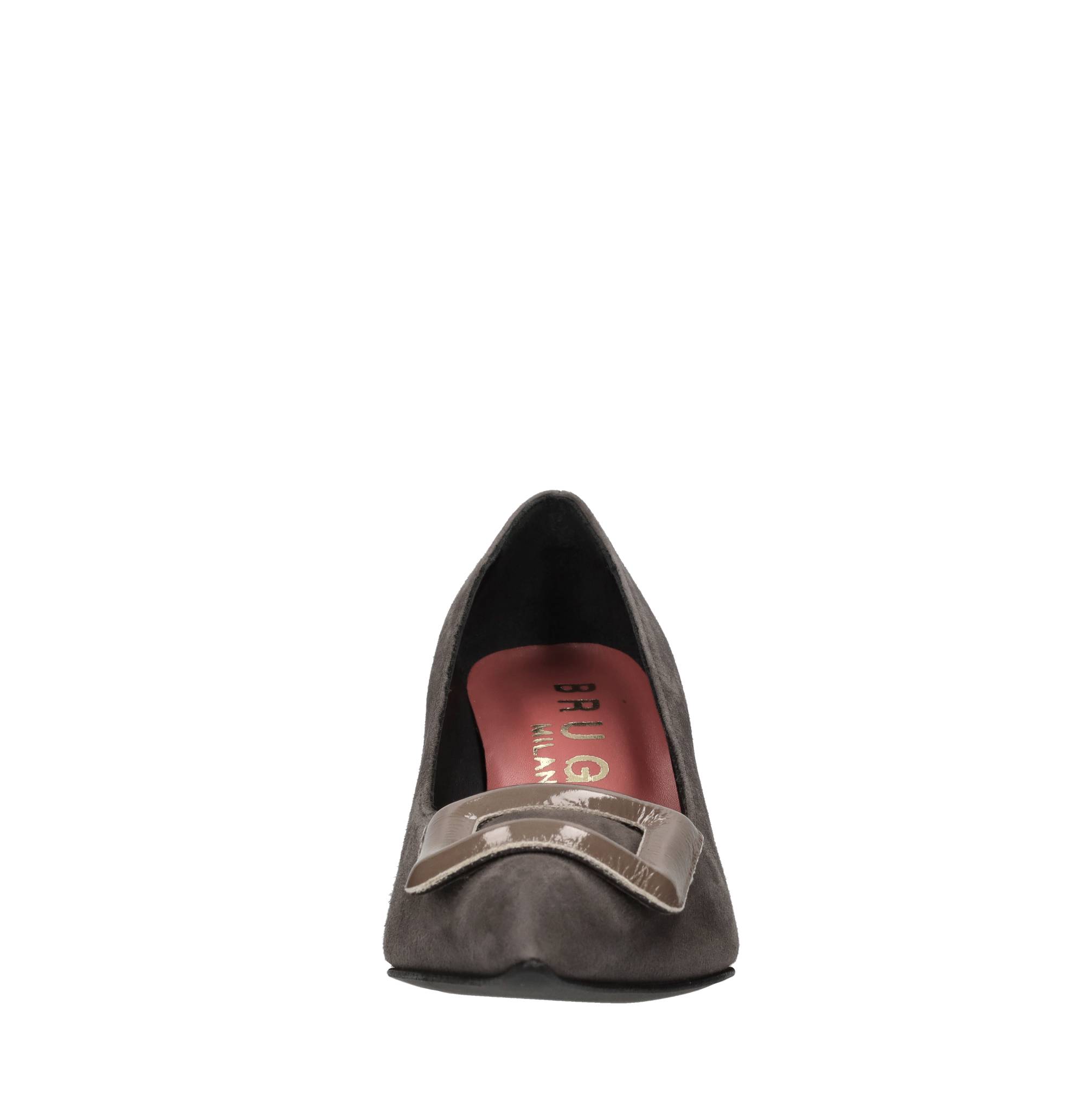 Bruglia Schuhe mit grauem Absatz