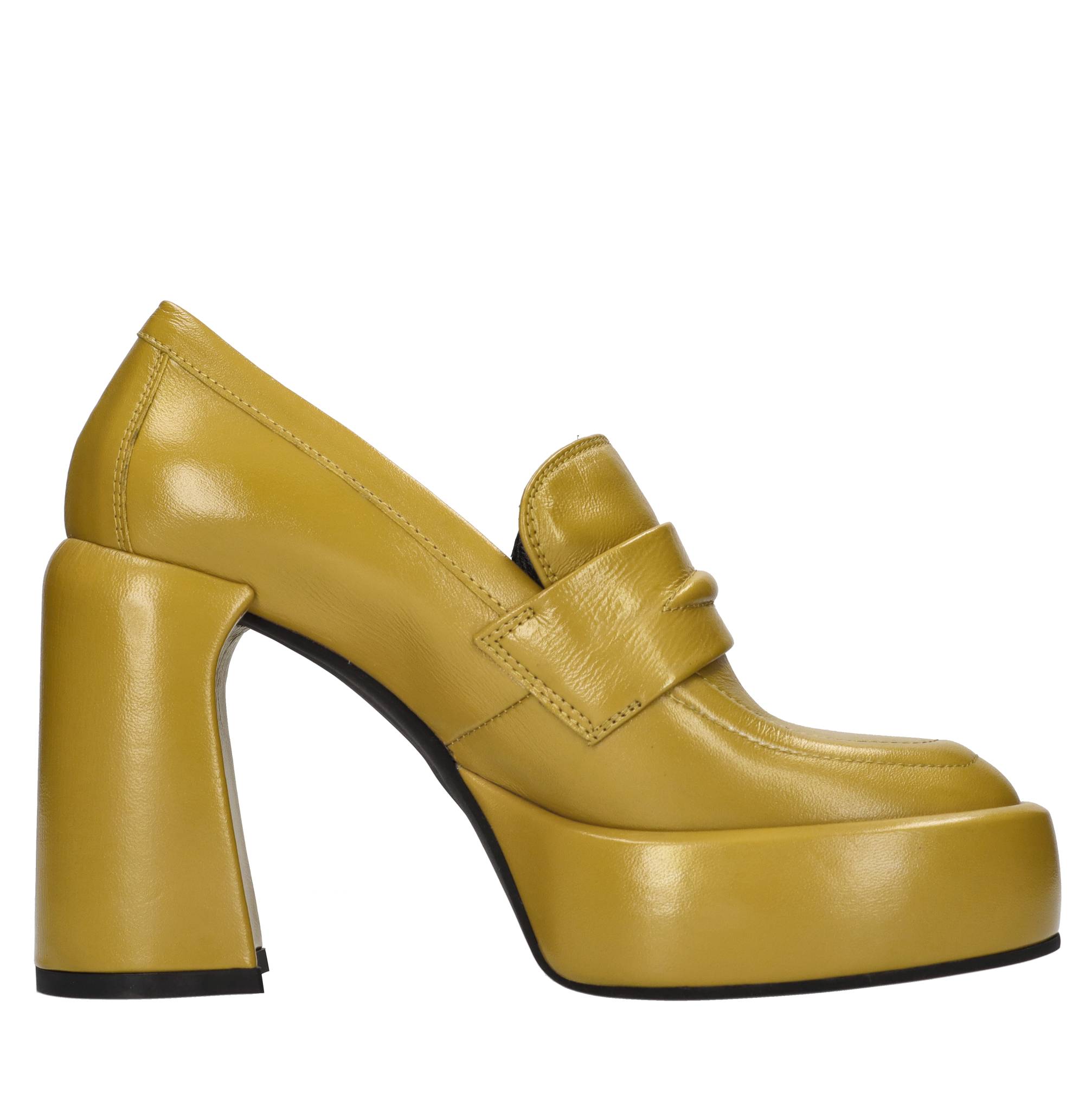 Elena Iachi Lage schoenen Geel