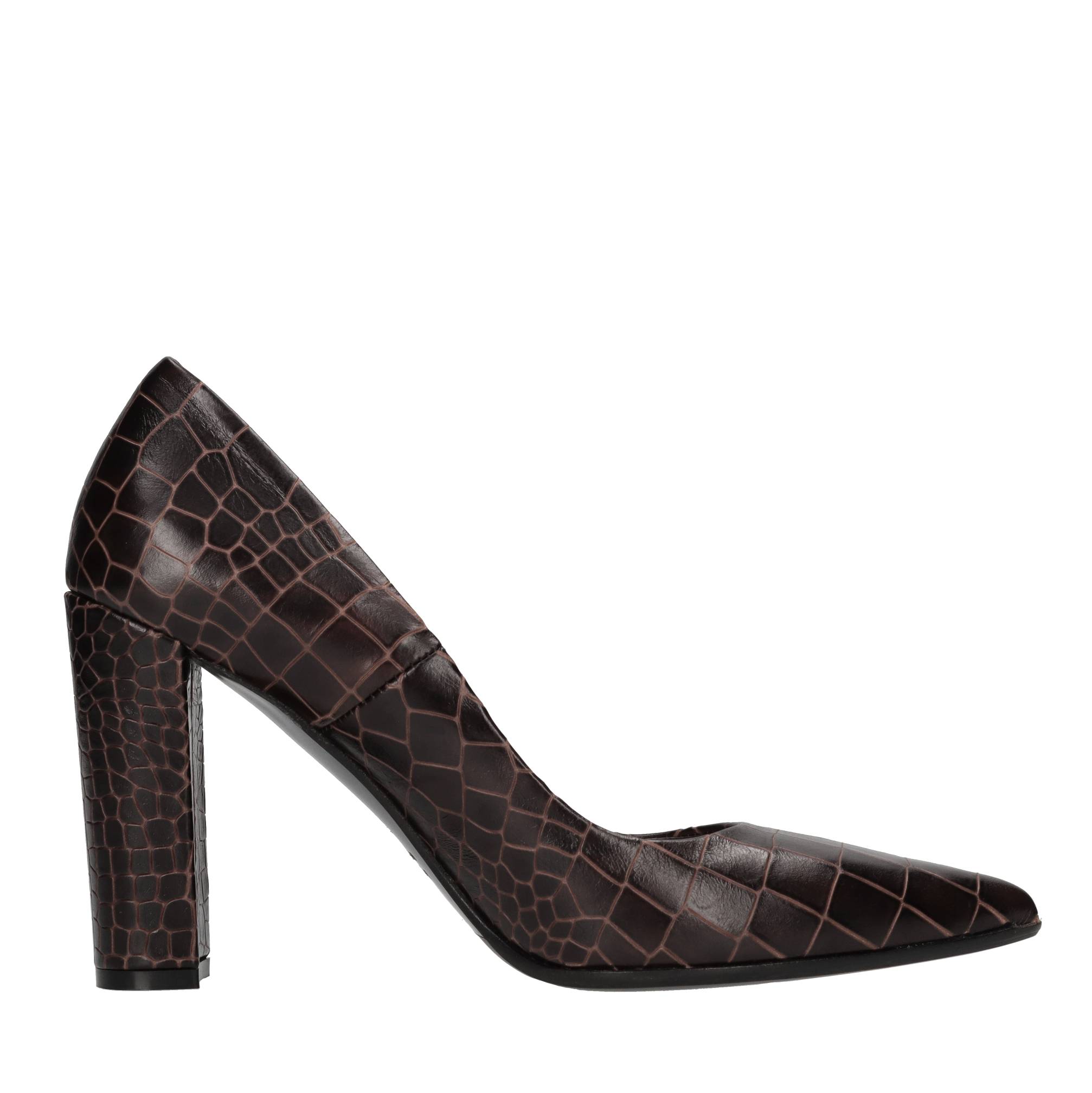 Chantal Schuhe mit braunem Absatz