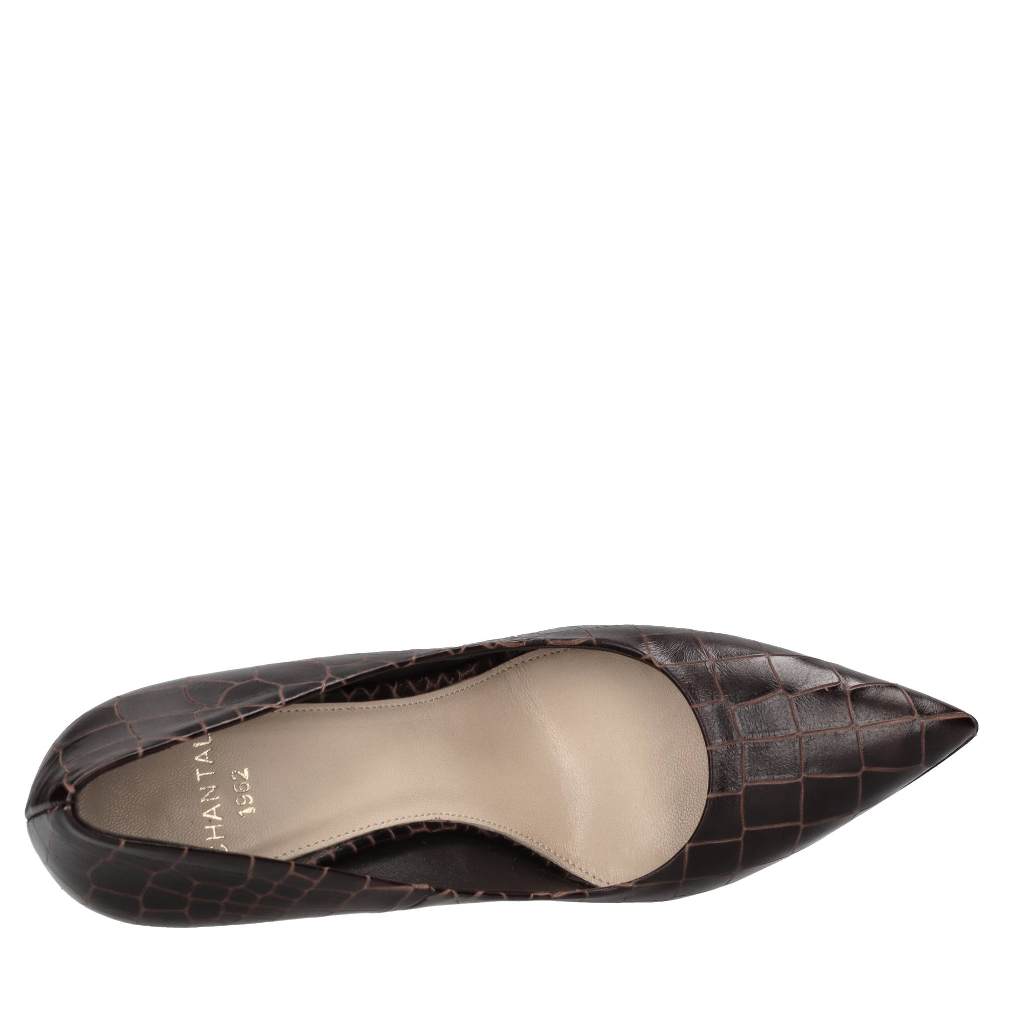 Chantal Schuhe mit braunem Absatz
