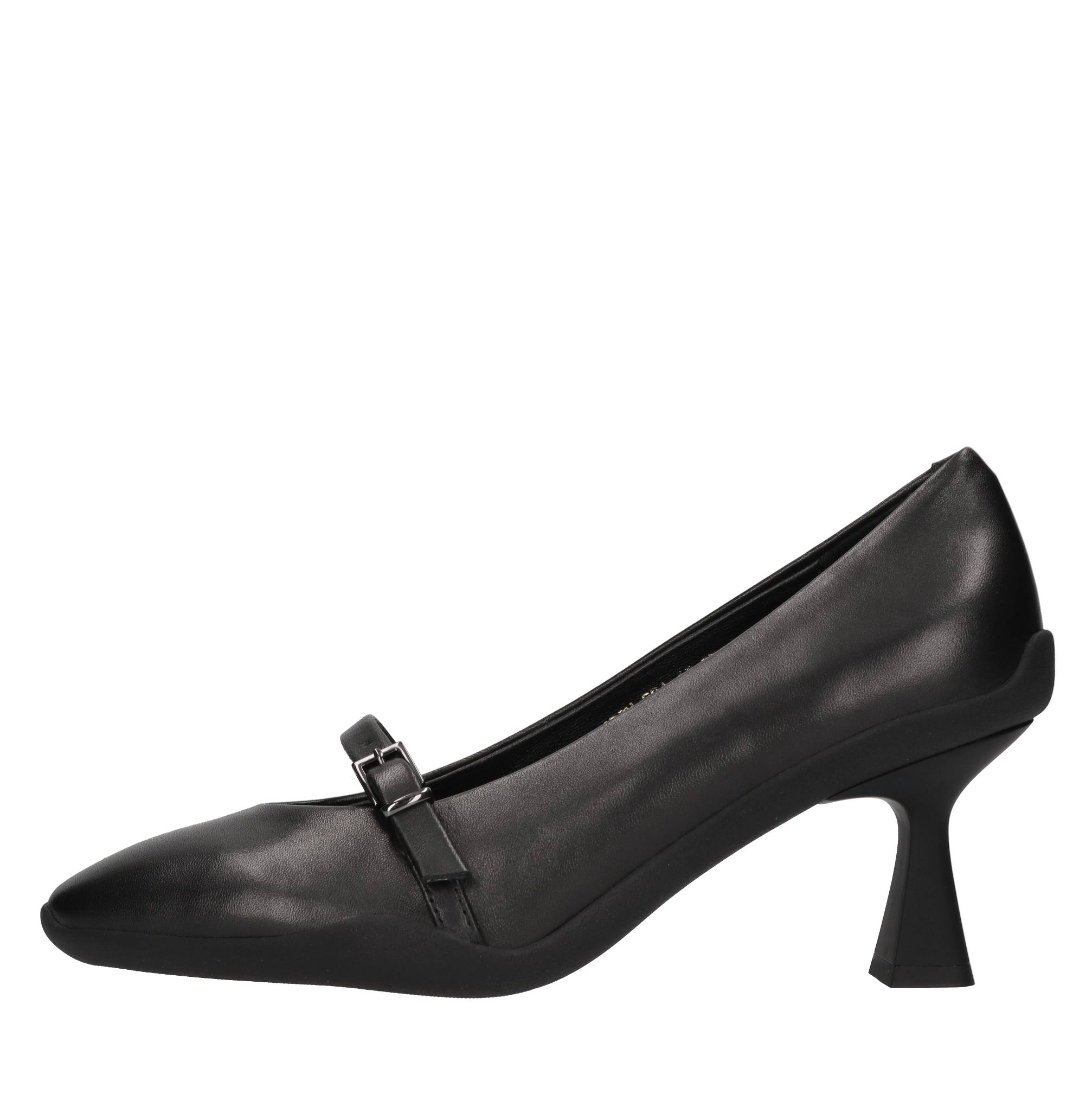 Emanuelle Vee Schoenen met zwarte hak