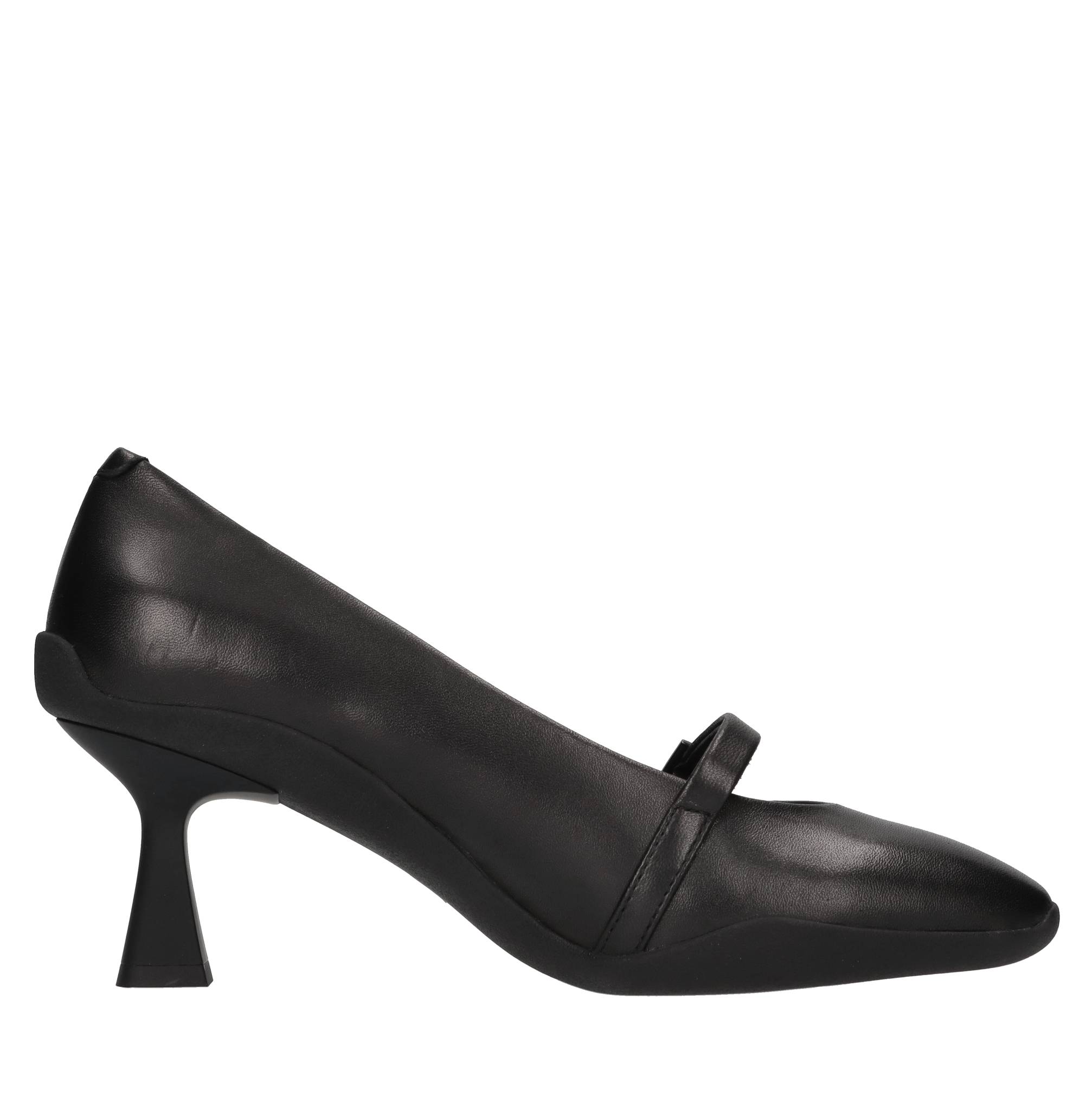 Emanuelle Vee Schoenen met zwarte hak