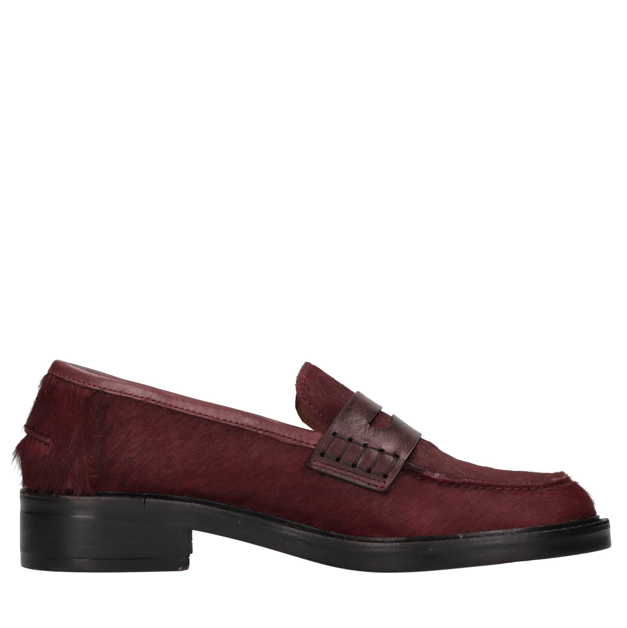 Emanuelle Vee Lage schoenen Bordeaux