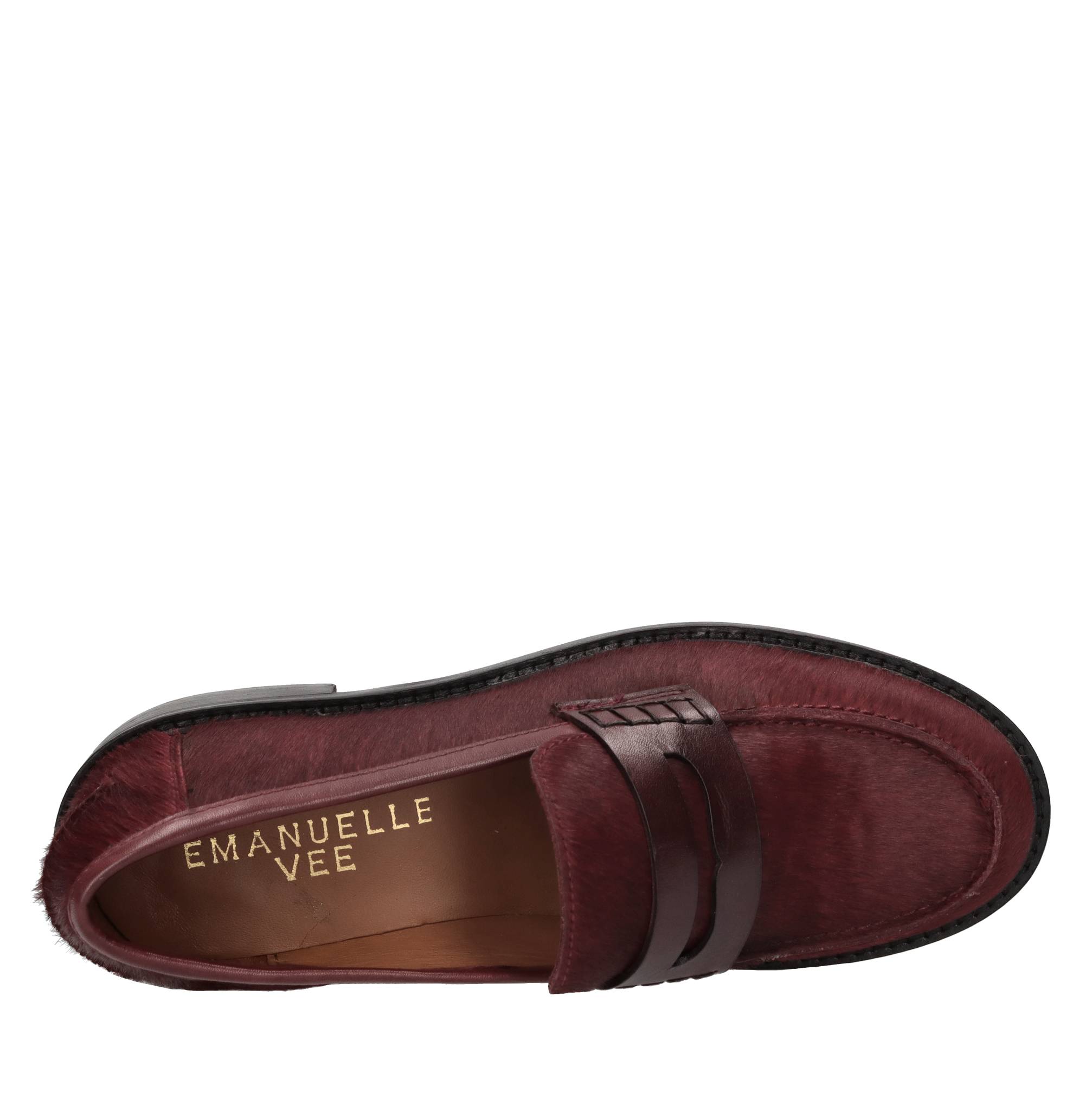 Emanuelle Vee Lage schoenen Bordeaux