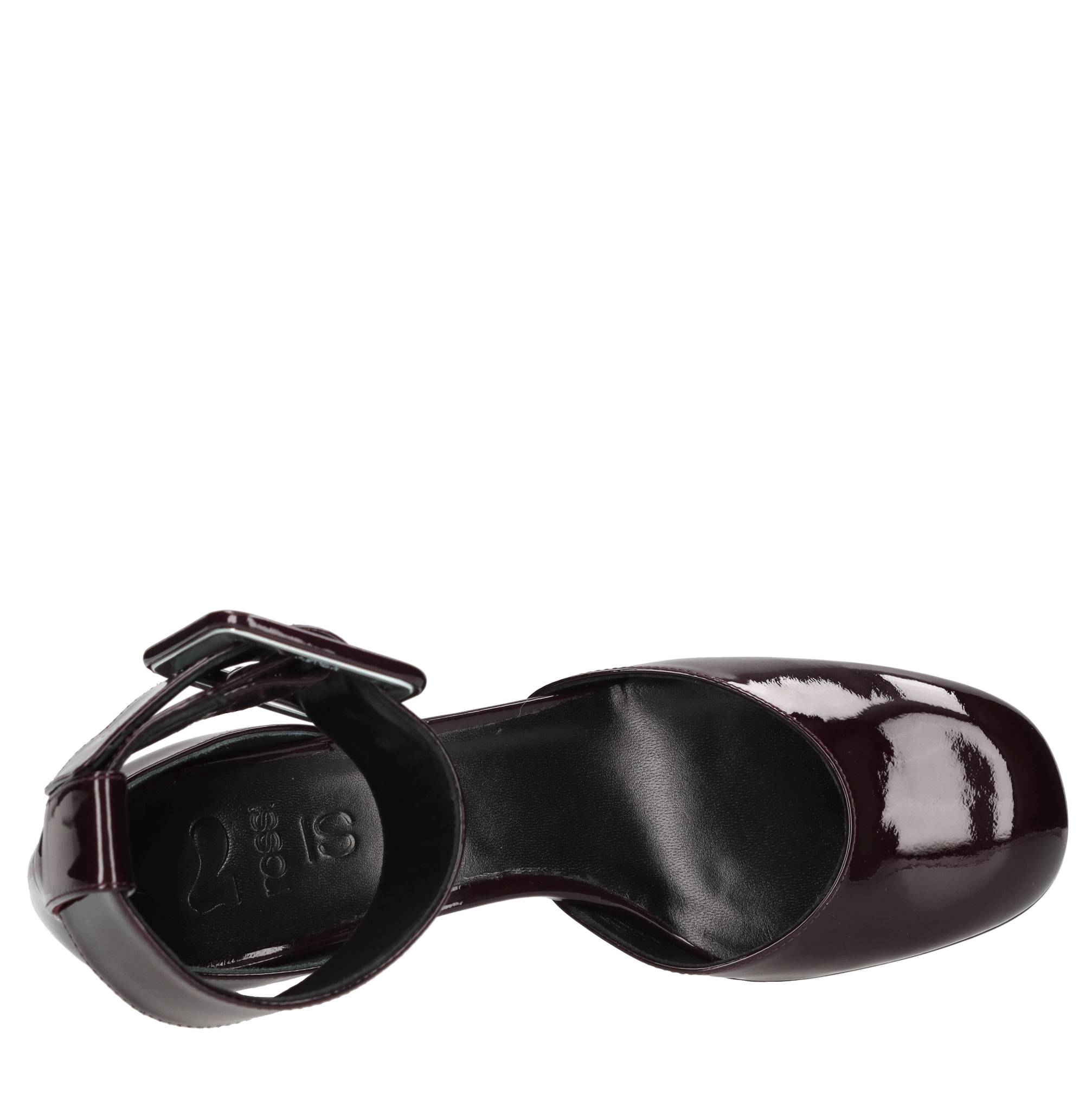 Si Rossi Chaussures avec talon Bordeaux