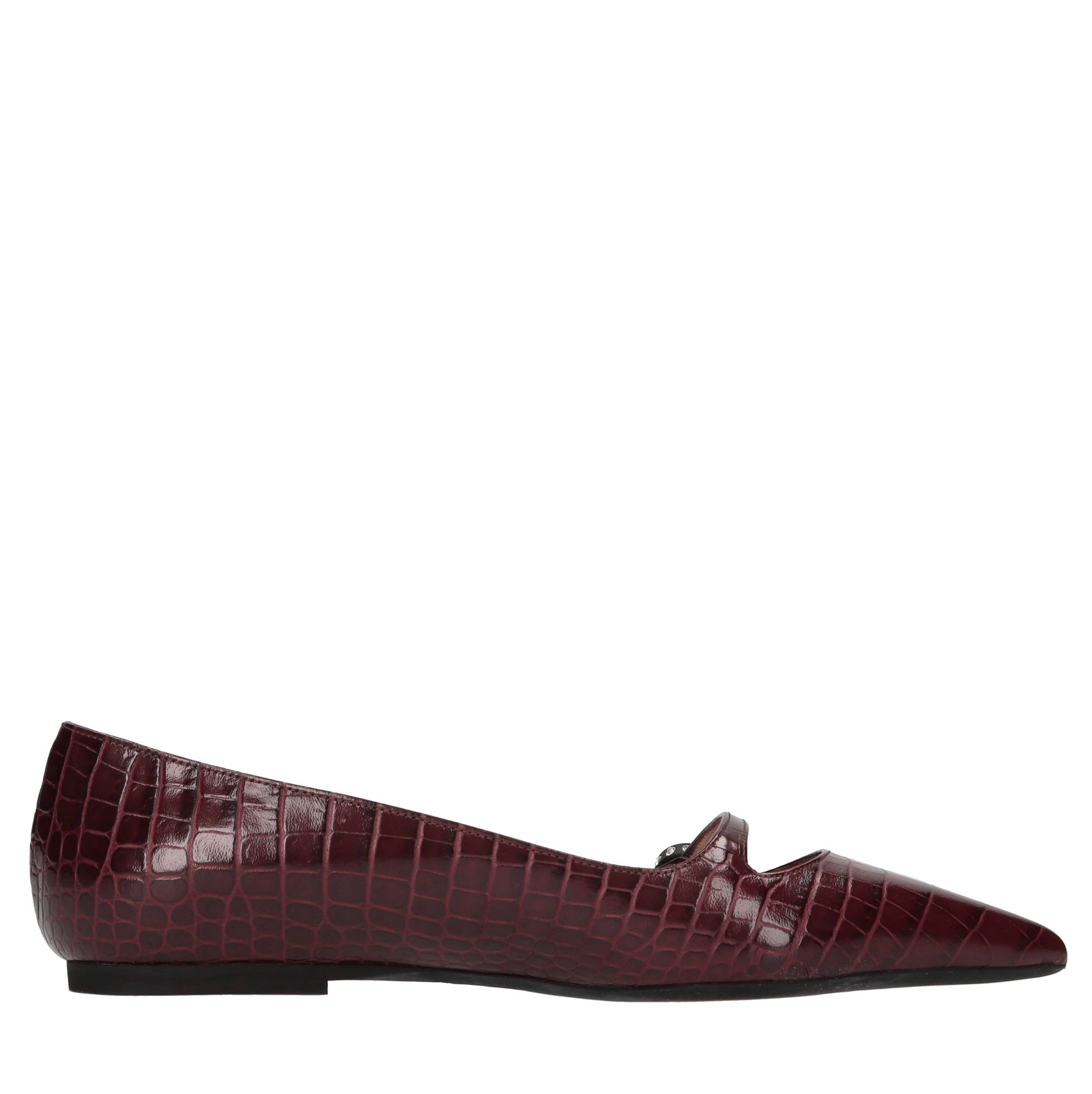 N°21 Lage schoenen Bordeaux