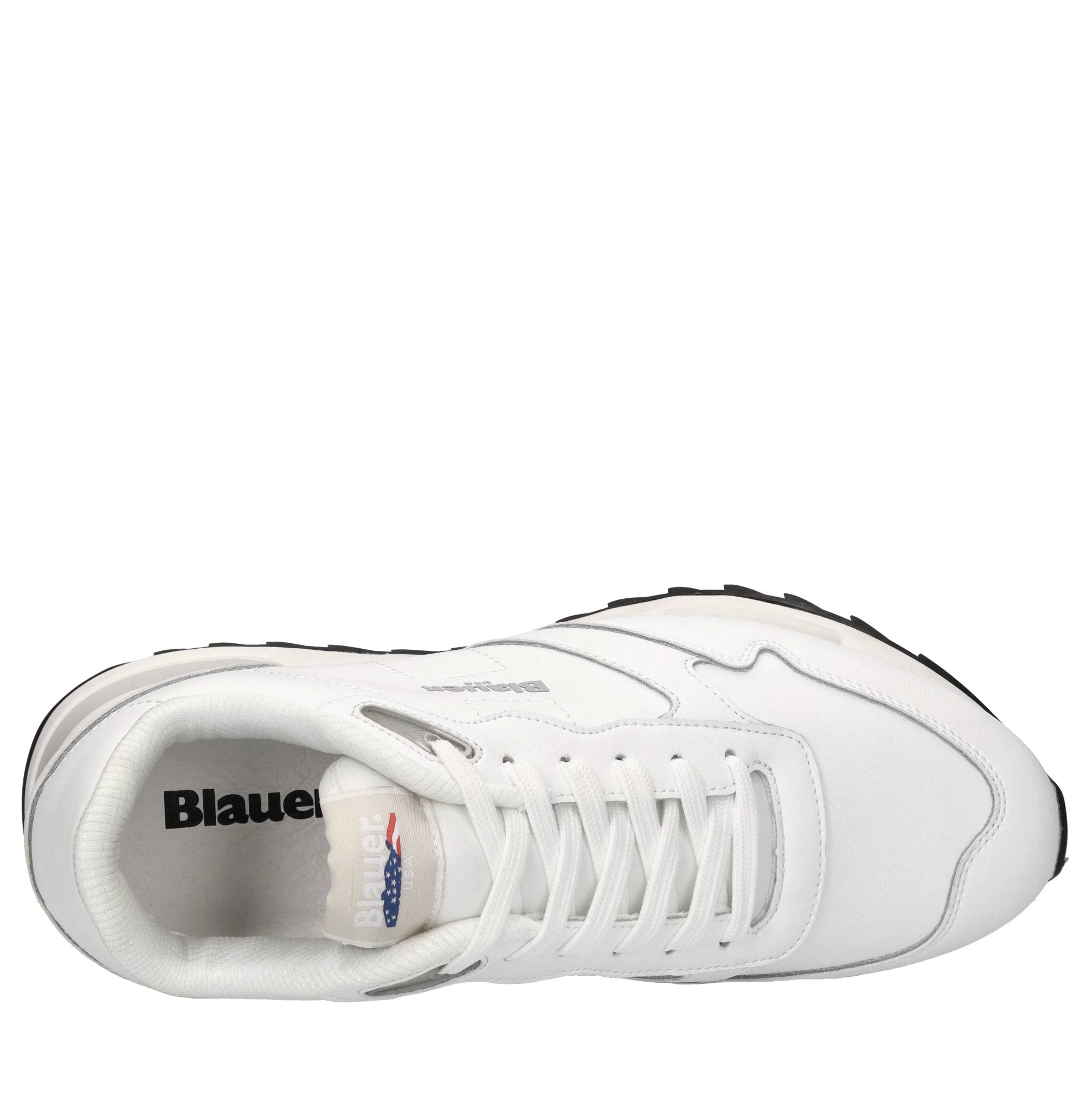 Blauer Sneakers Bianco