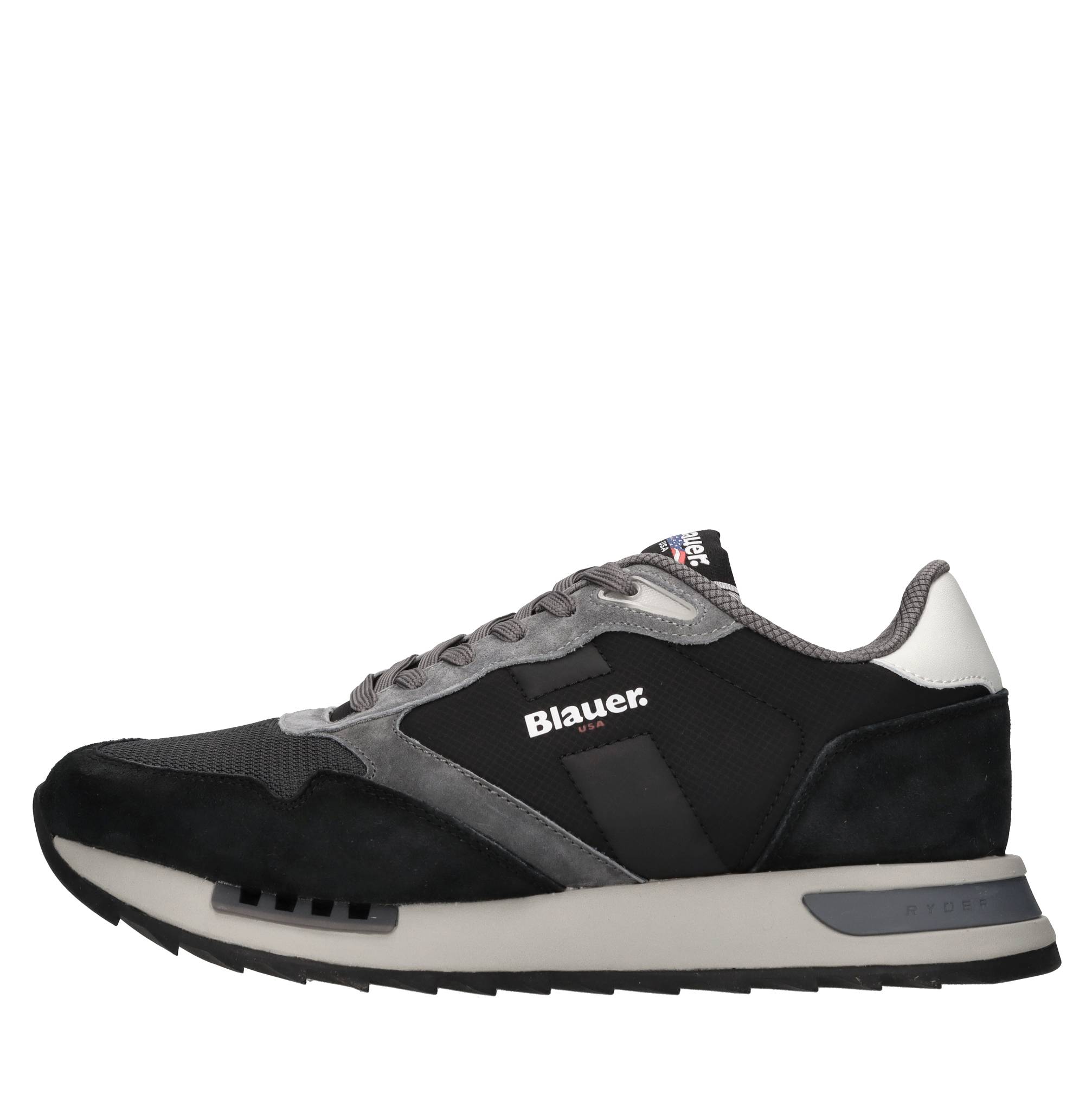 Blauer Schwarze Sneaker