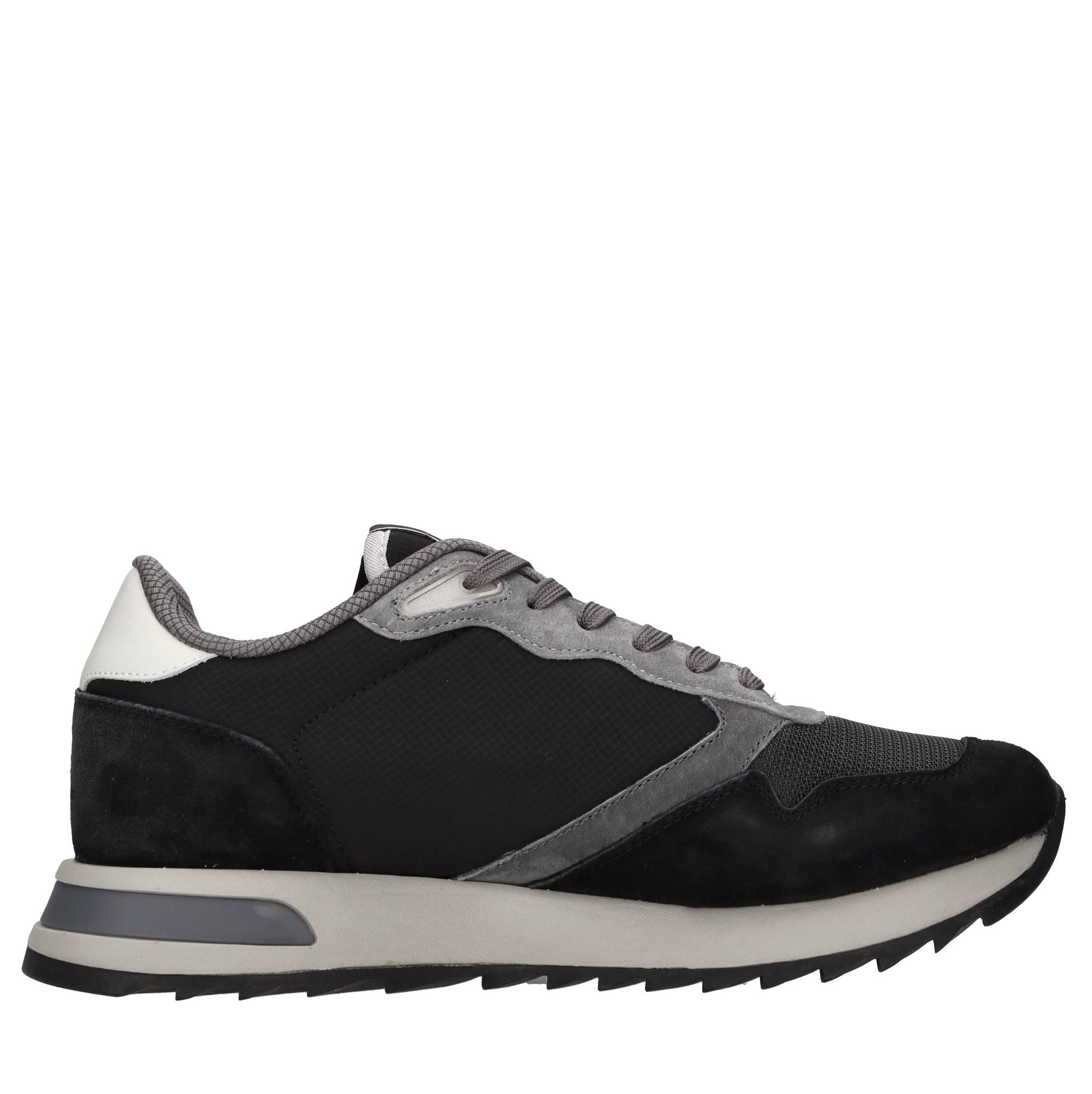 Blauer Schwarze Sneaker