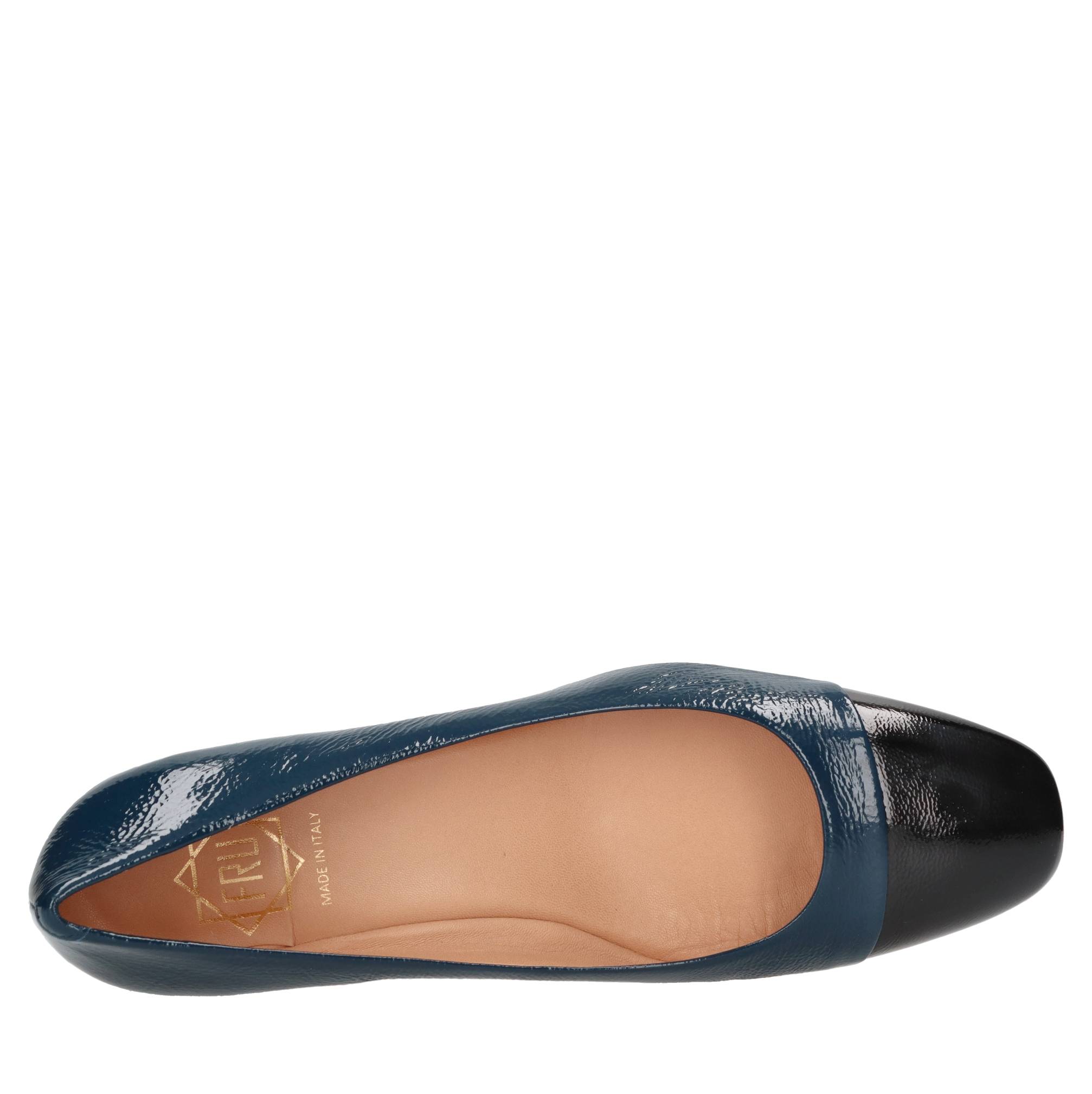 Fru Chaussures avec talon bleu